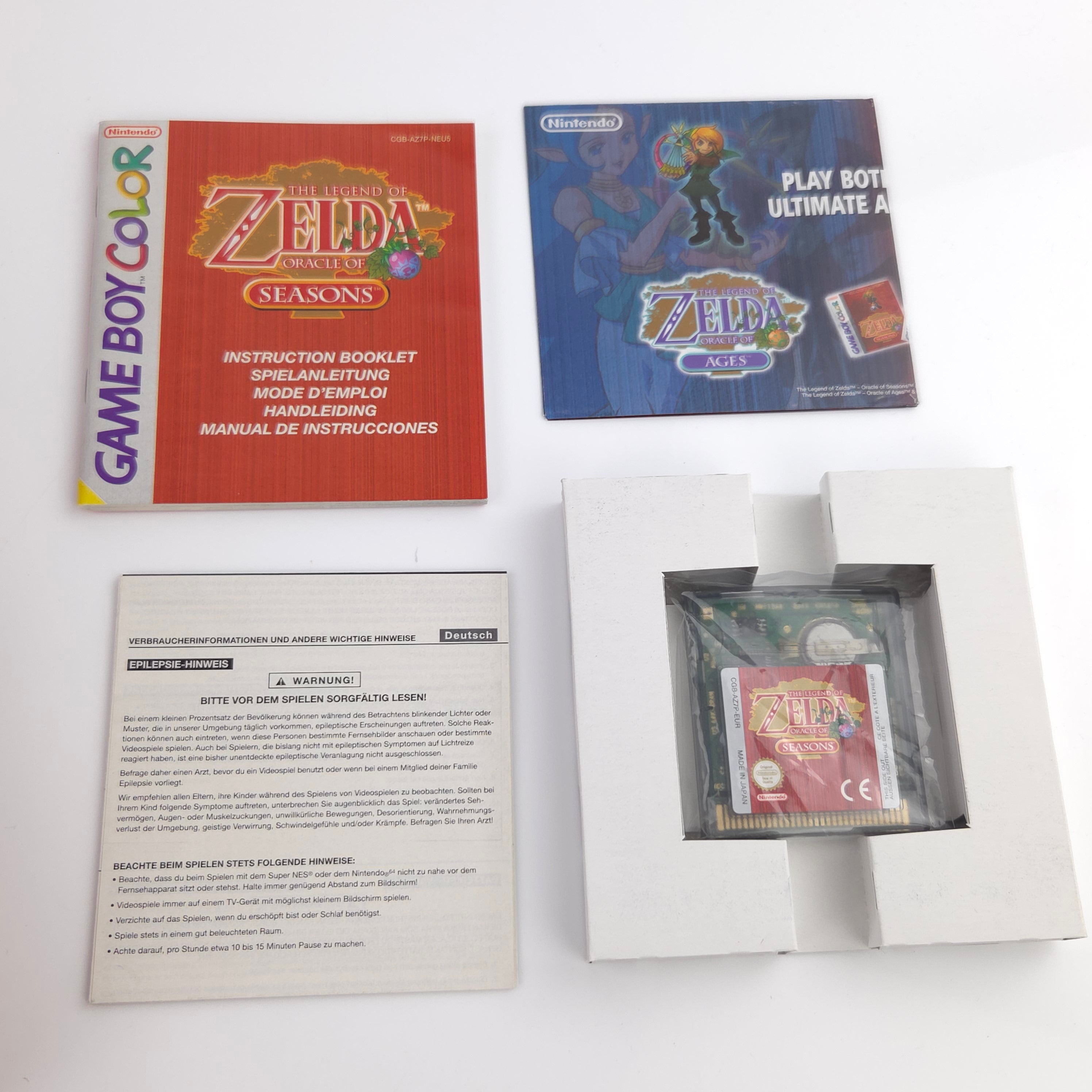 Gameboy Color Spiel – Zelda Oracle of Ages & Seasons Limited Edition
