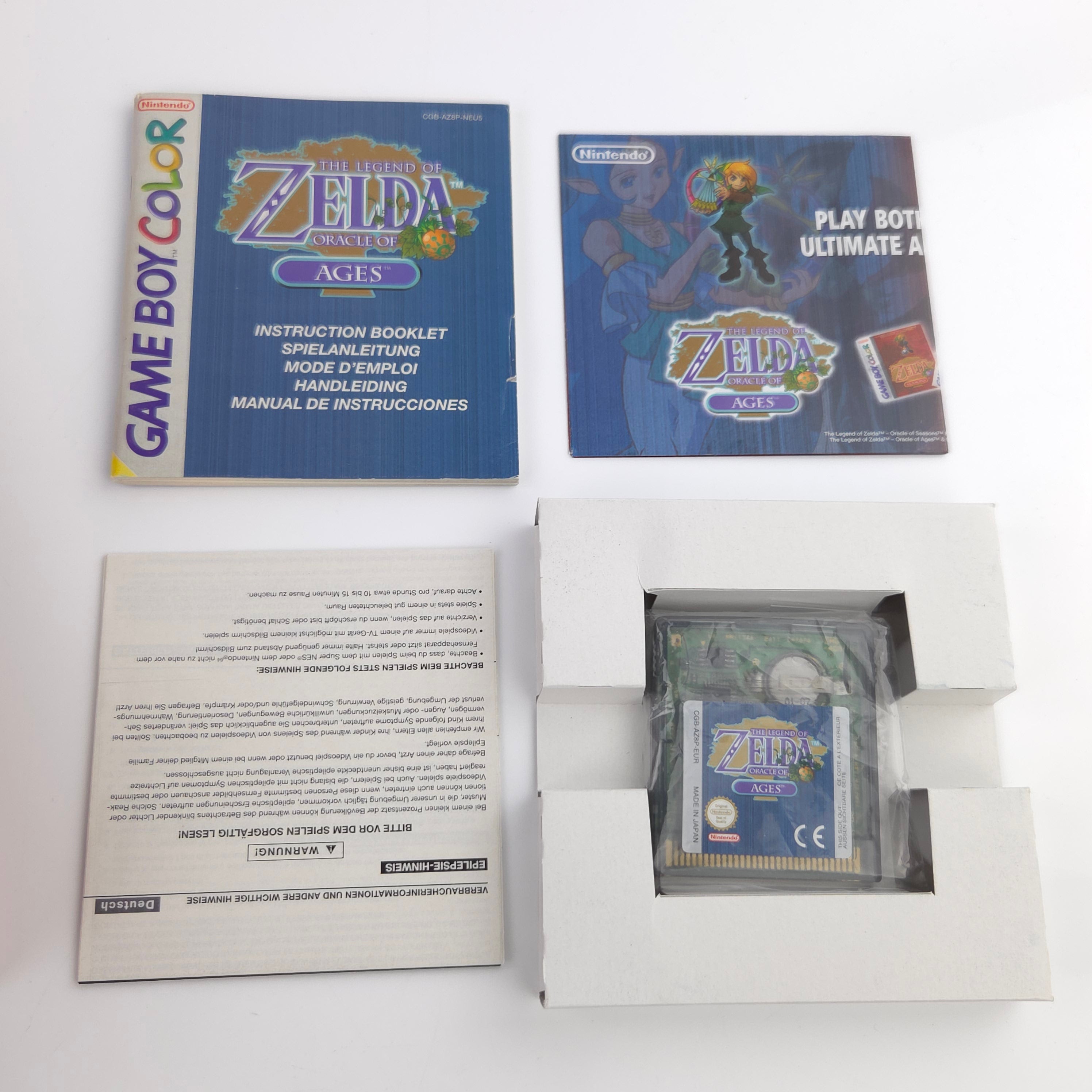 Gameboy Color Spiel – Zelda Oracle of Ages & Seasons Limited Edition