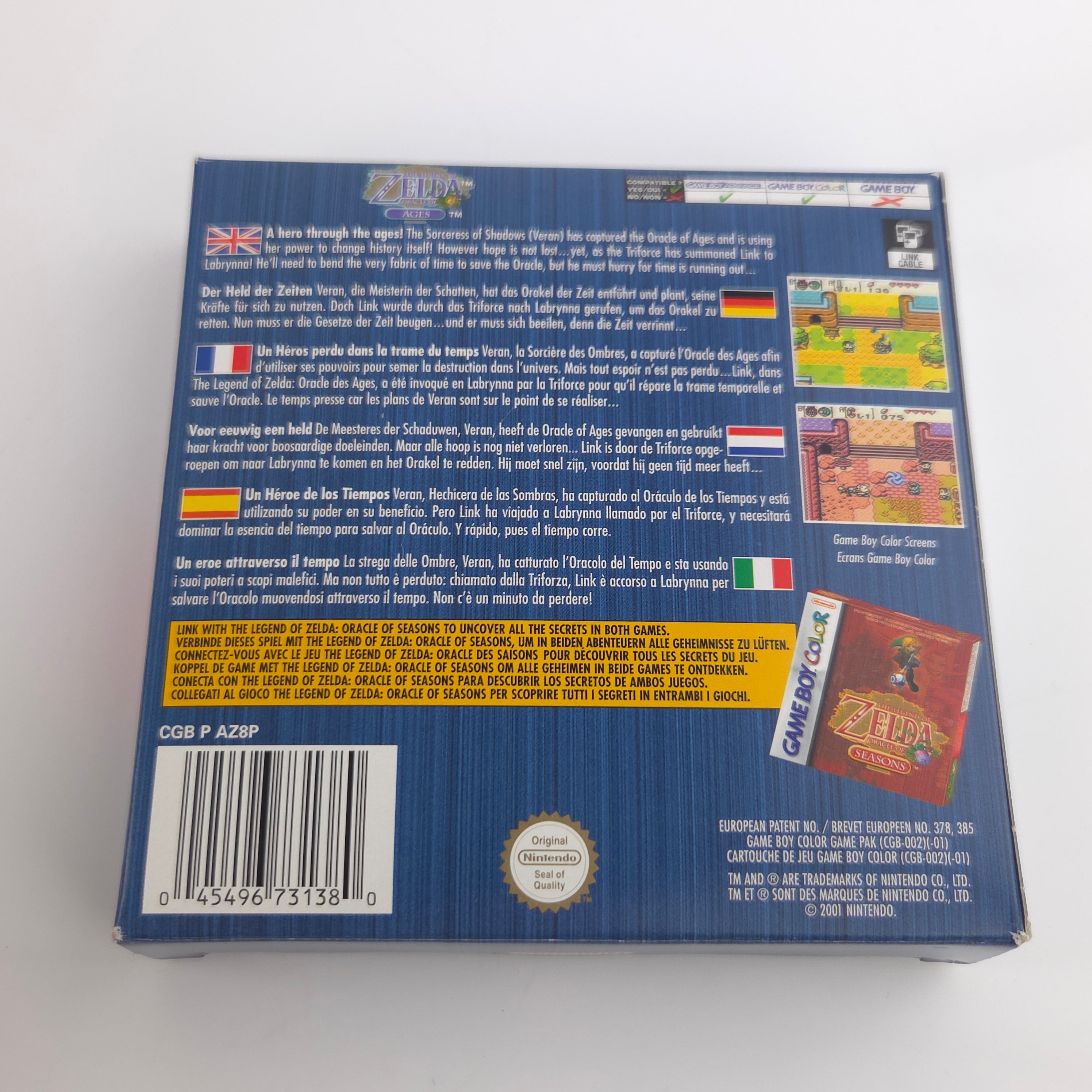 Gameboy Color Spiel – Zelda Oracle of Ages & Seasons Limited Edition