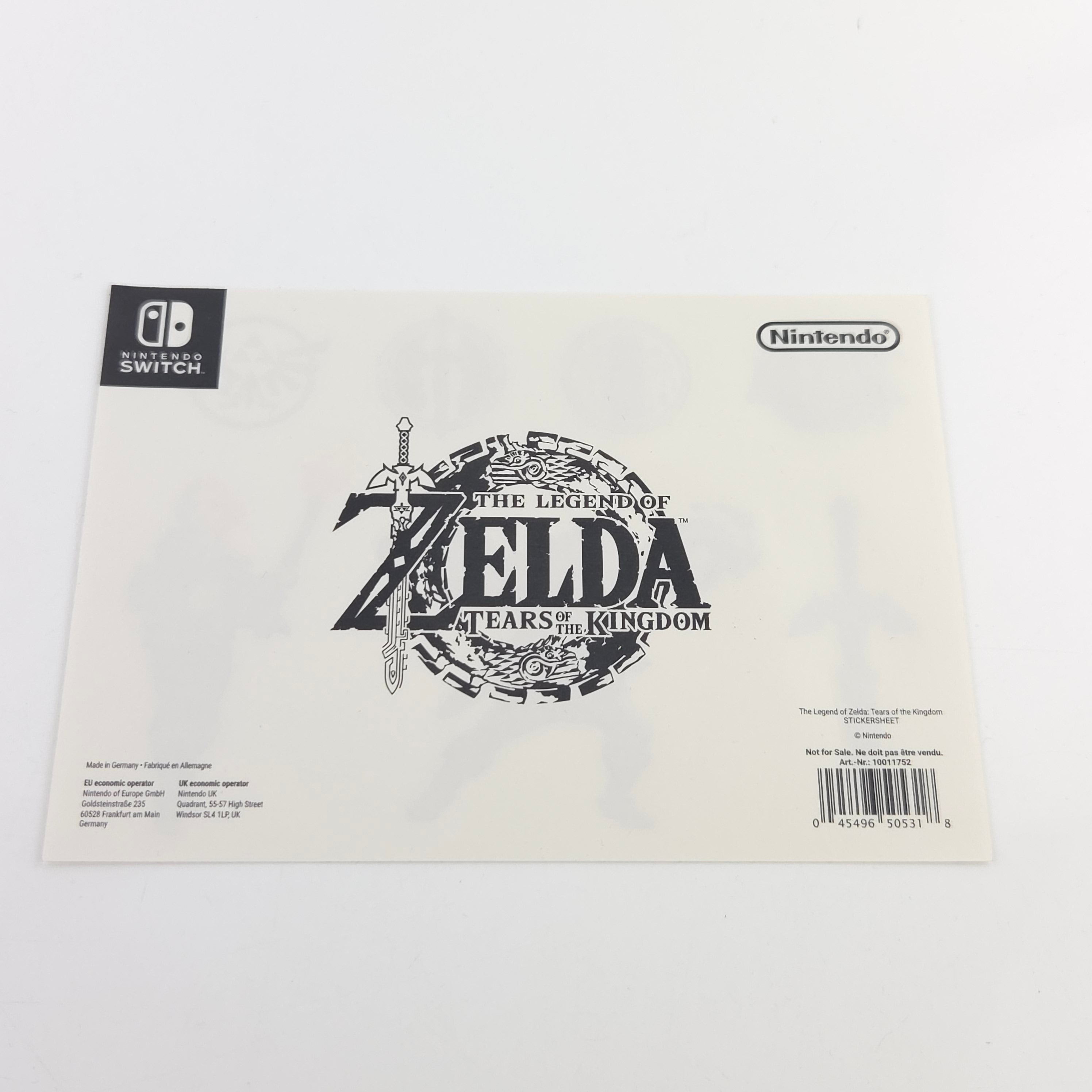 Nintendo Switch Promo – Zelda Tears of the Kingdom Presse Set