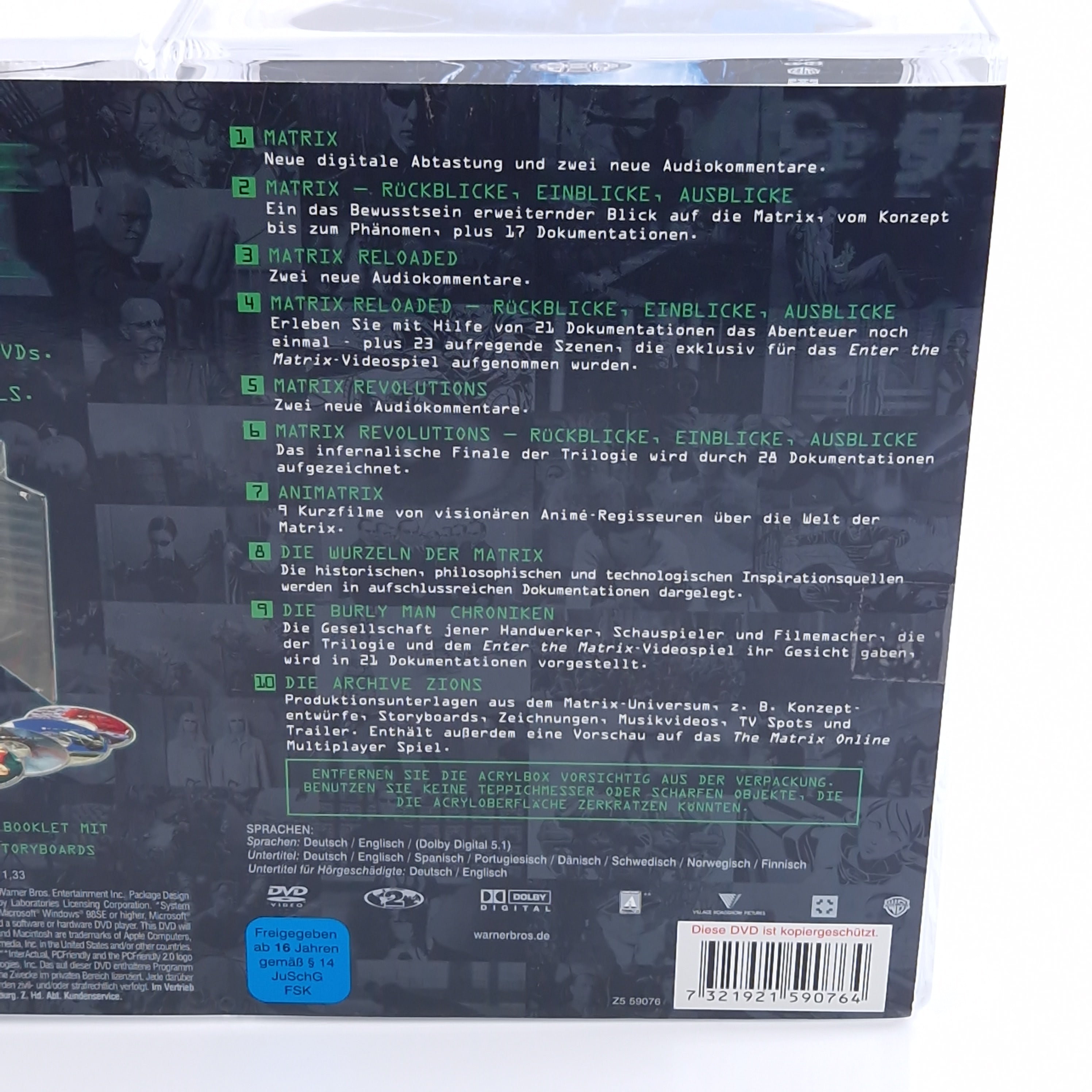 Ultimate Matrix Collection mit Figur 10 DVDs Sammler Neu