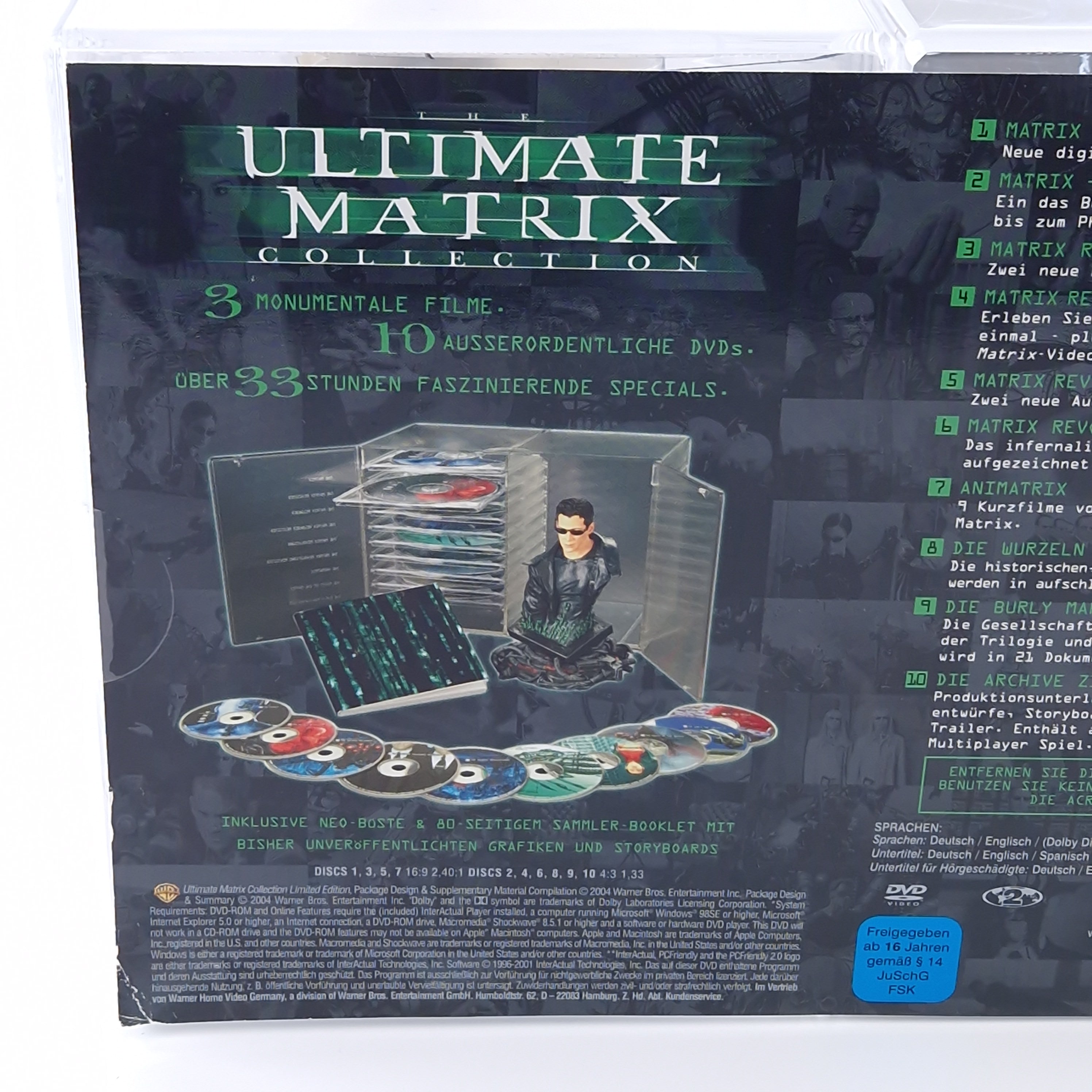 Ultimate Matrix Collection mit Figur 10 DVDs Sammler Neu