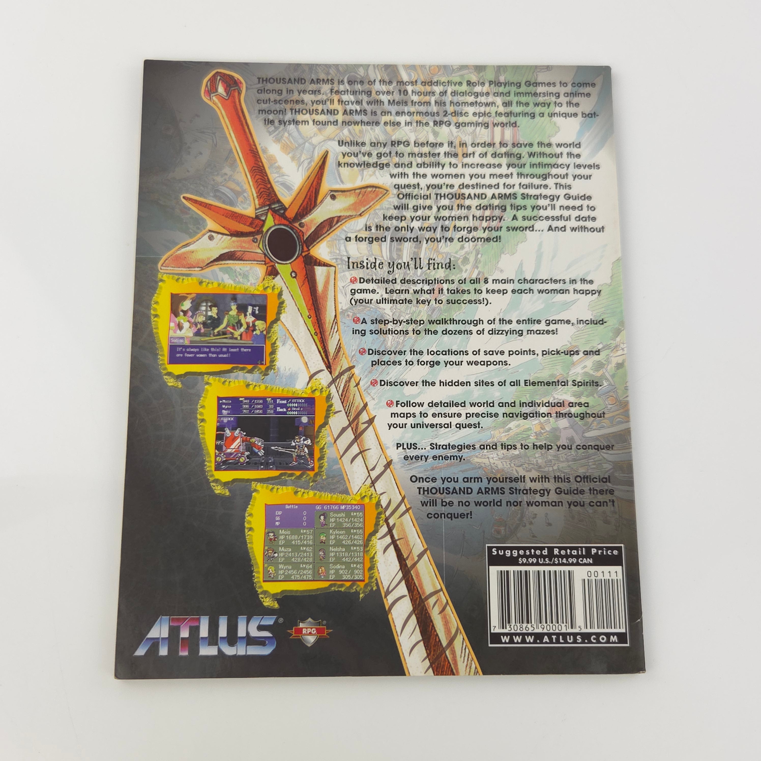 Playstation 1 Lösungsbuch – Thousand Arms Acclaim Guide