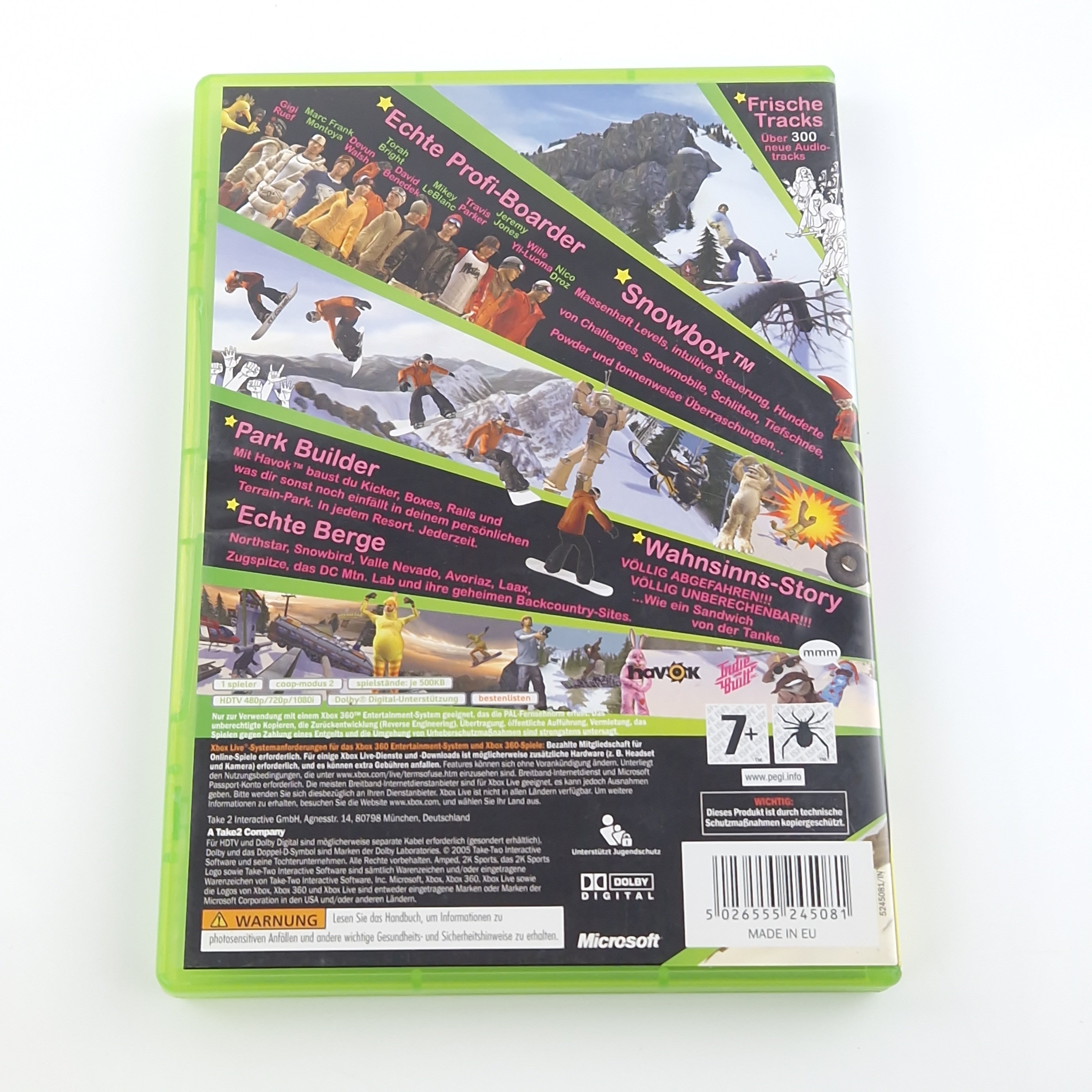 Xbox 360 Spiel – Amped 3 mit Anleitung OVP PAL Snowboard