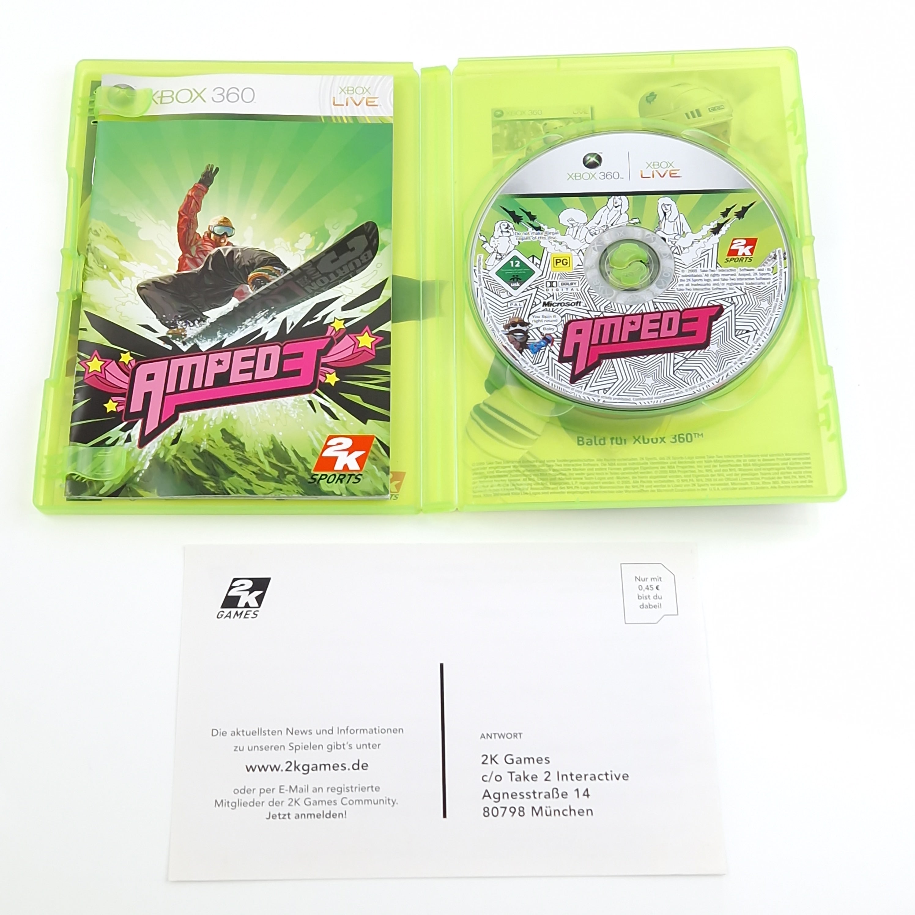 Xbox 360 Spiel – Amped 3 mit Anleitung OVP PAL Snowboard