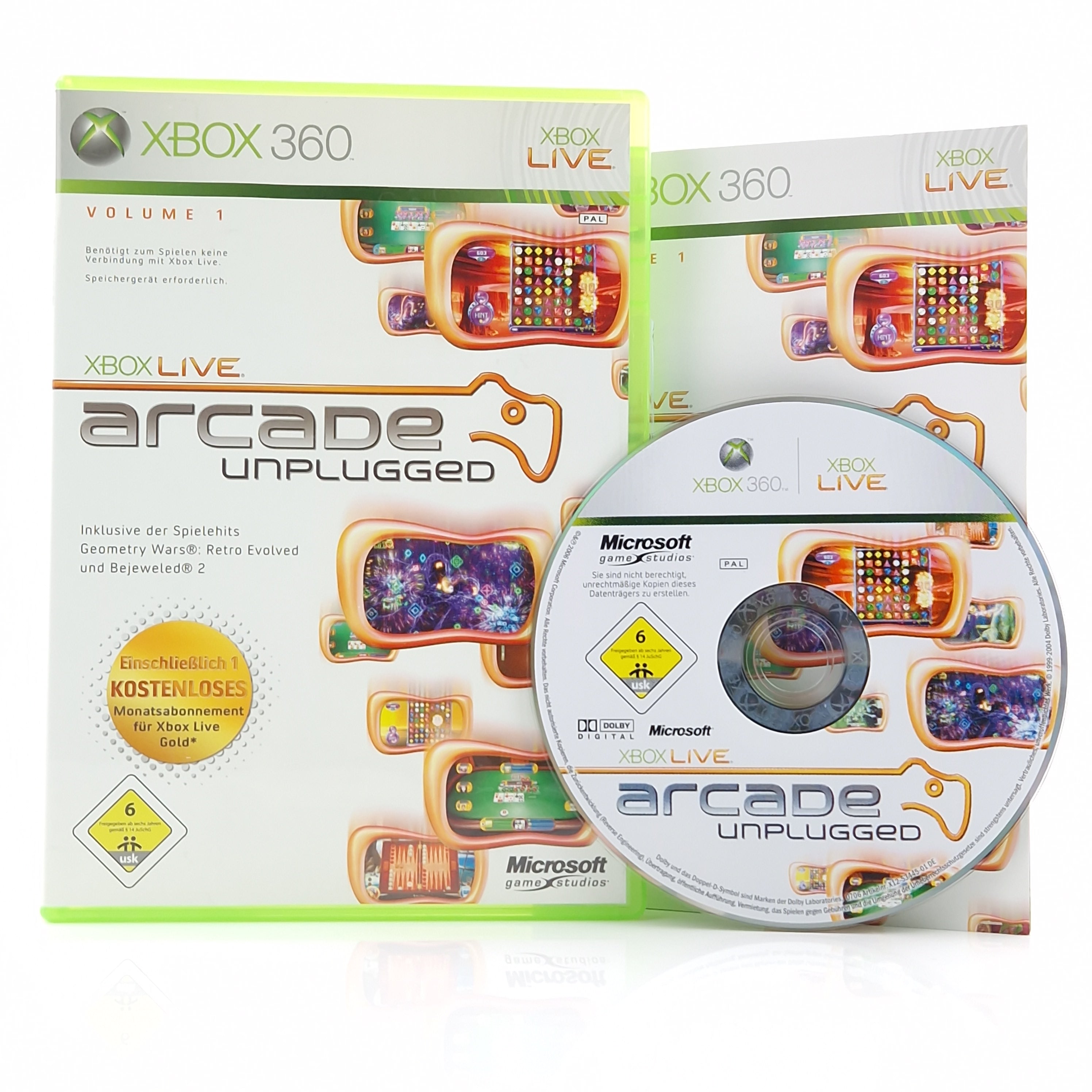 Xbox 360 Spiel – Arcade Unplugged (OVP PAL)