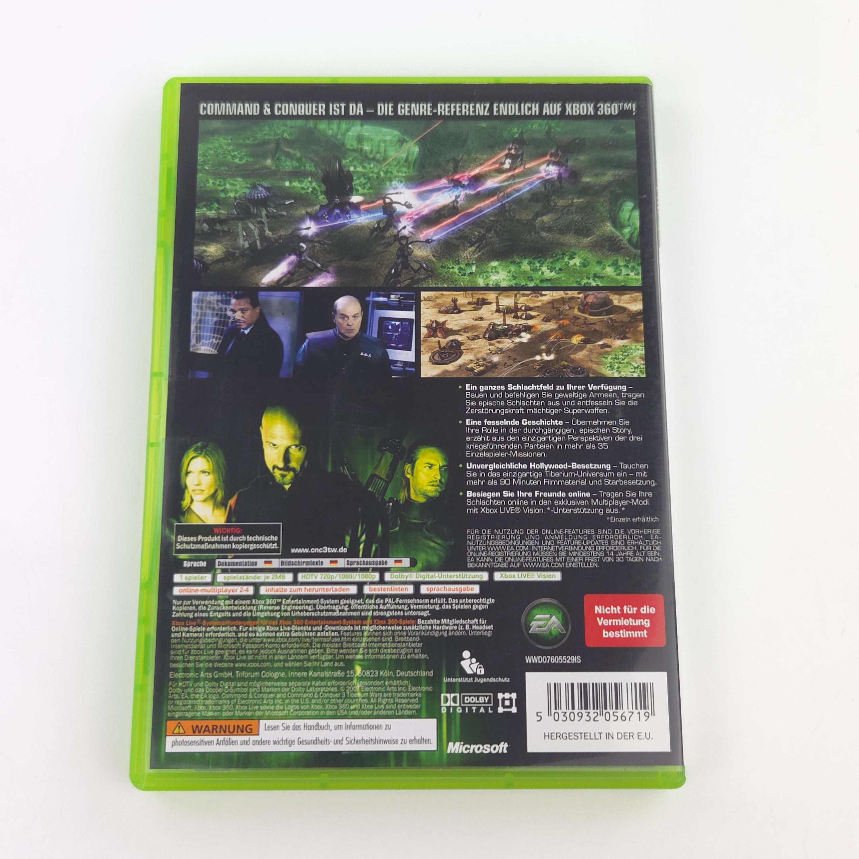 Xbox 360 Spiel – Command & Conquer Tiberium Wars OVP