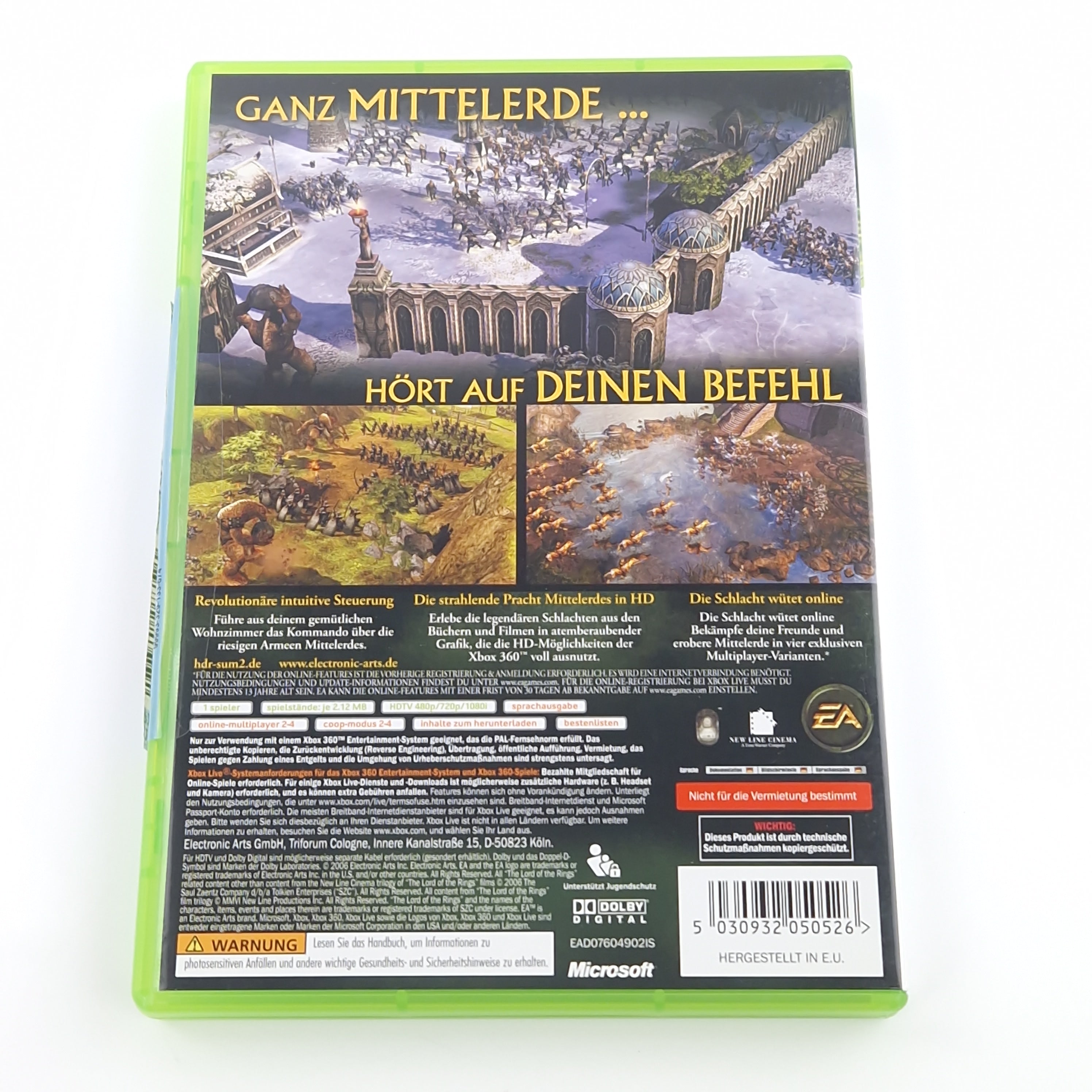 Xbox 360 Spiel – Der Herr der Ringe Mittelerde II (OVP)