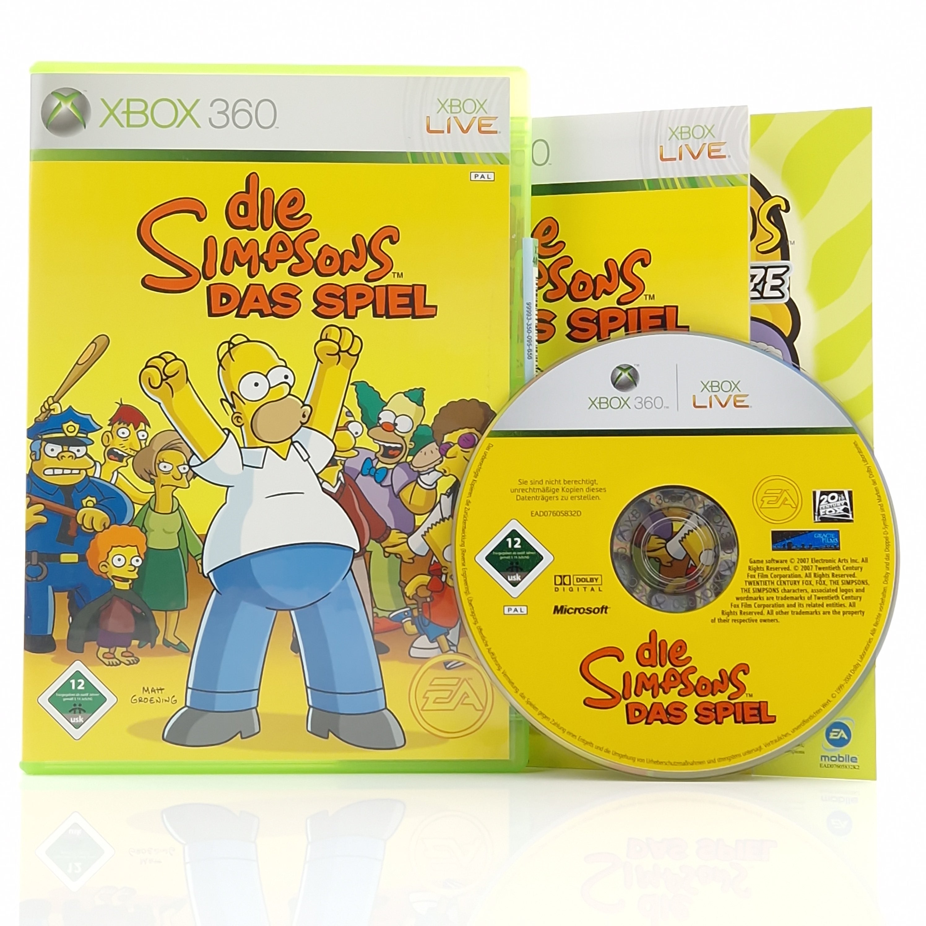 Xbox 360 Spiel – Die Simpsons Das Spiel (OVP PAL)