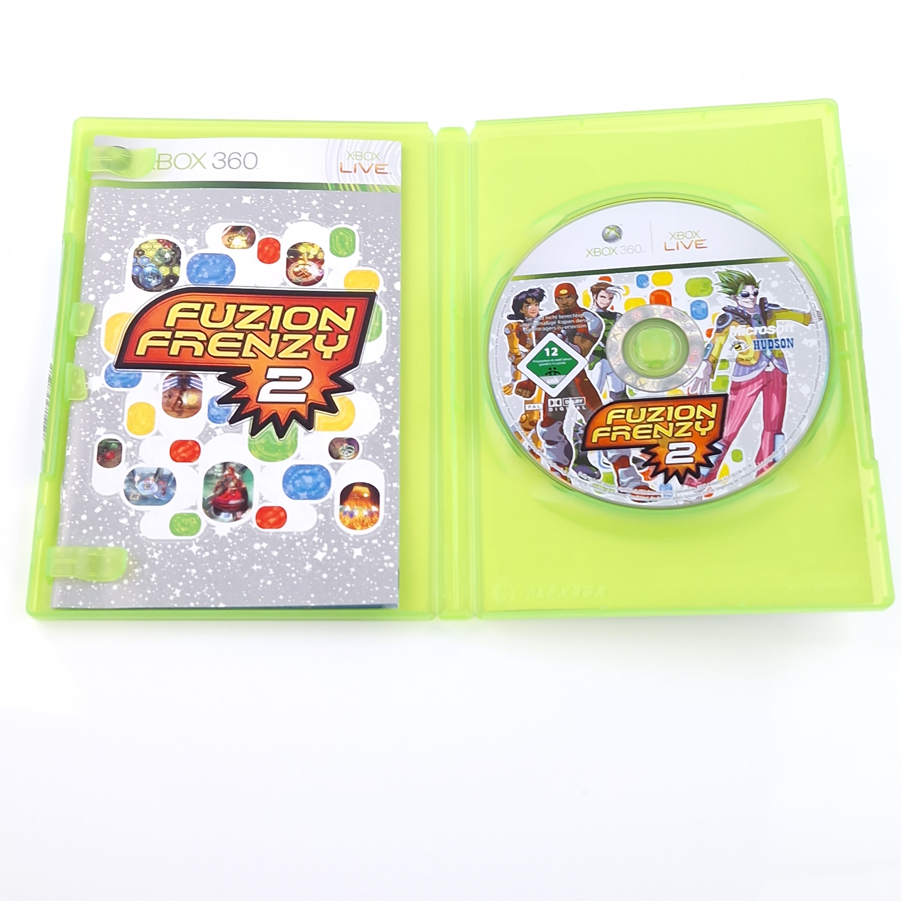 Xbox 360 Spiel – Fuzion Frenzy 2 OVP PAL geringen Gebrauchsspuren