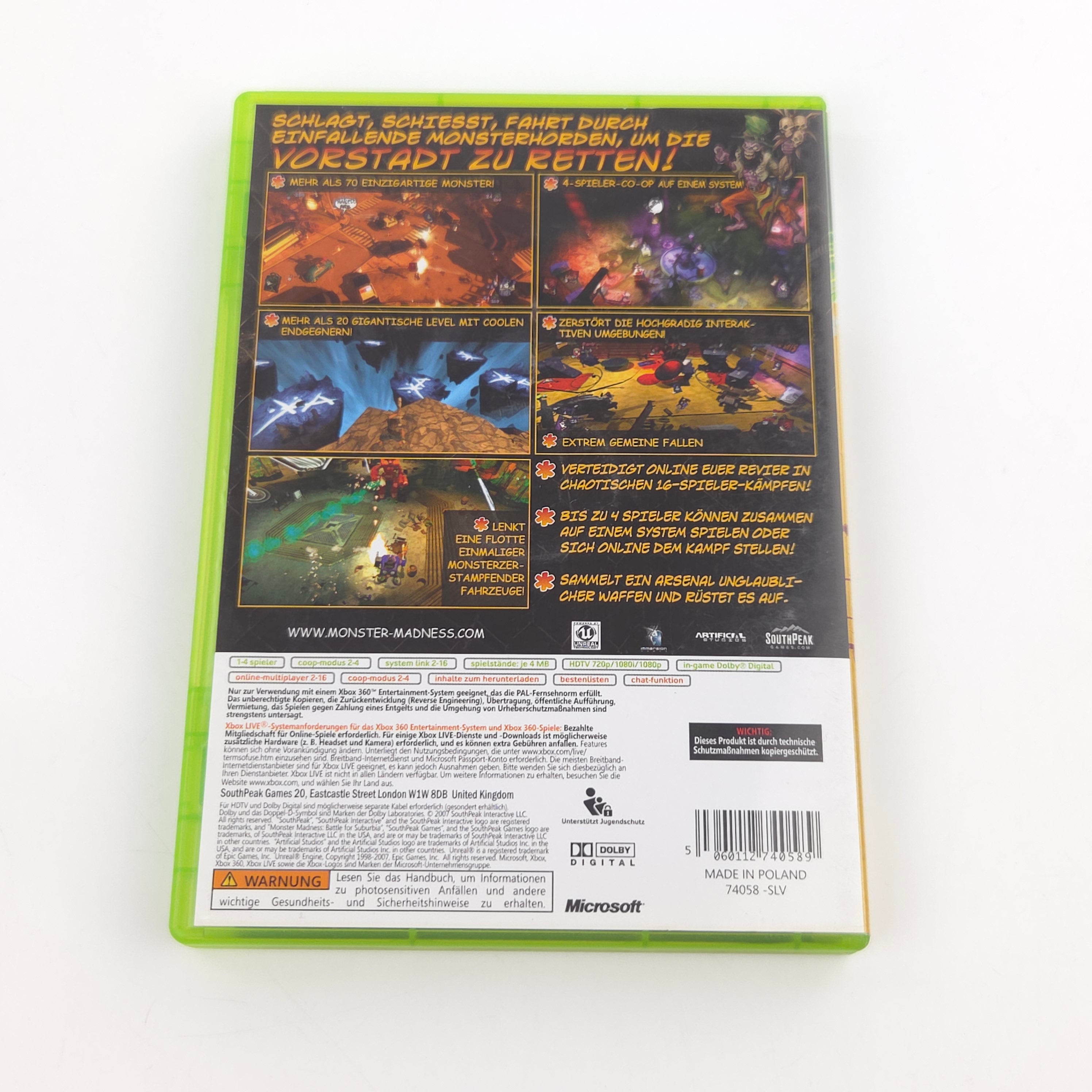Xbox 360 Spiel – Monster Madness Battle (PAL OVP)