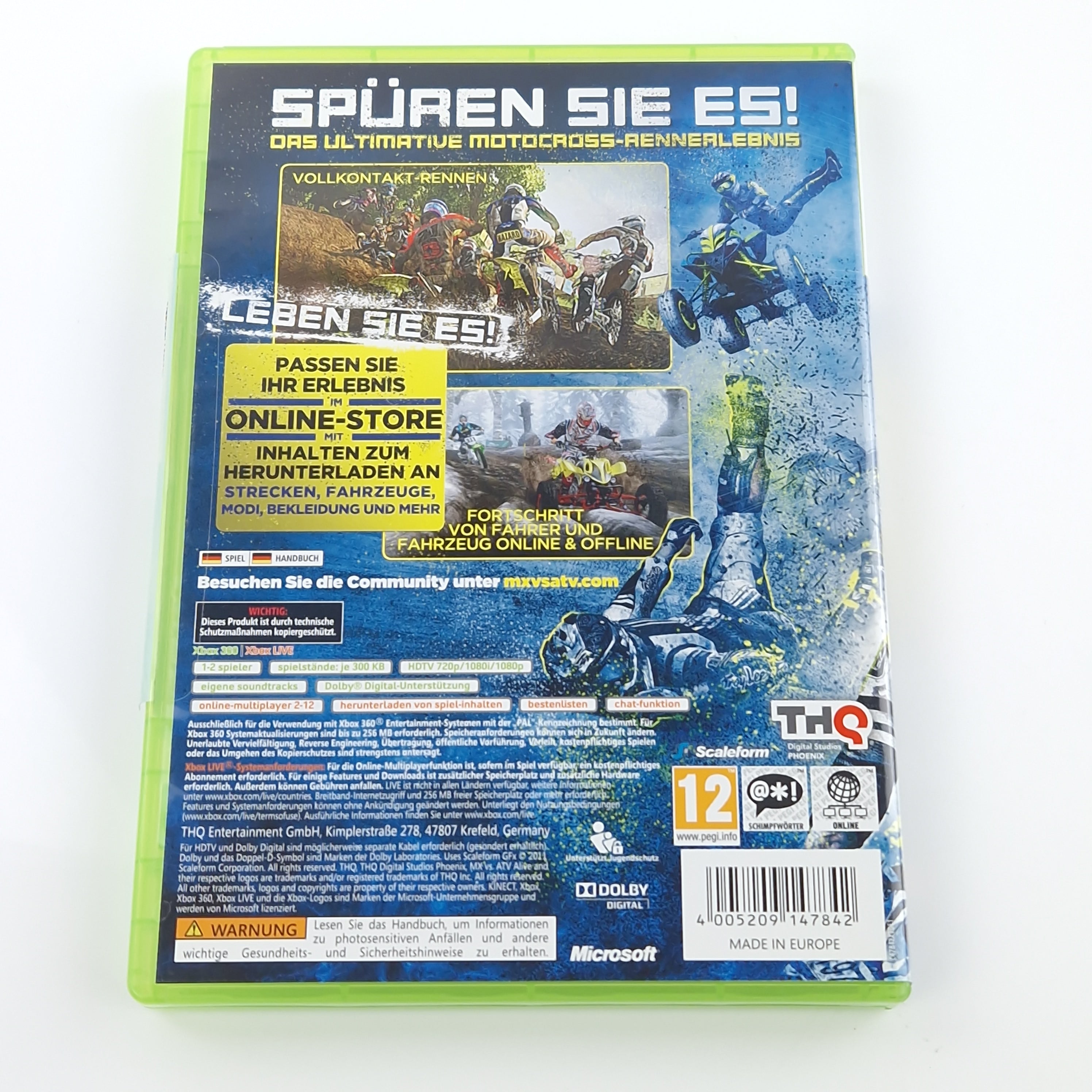 Xbox 360 Spiel – MX vs ATV Alive OVP PAL CD Anleitung