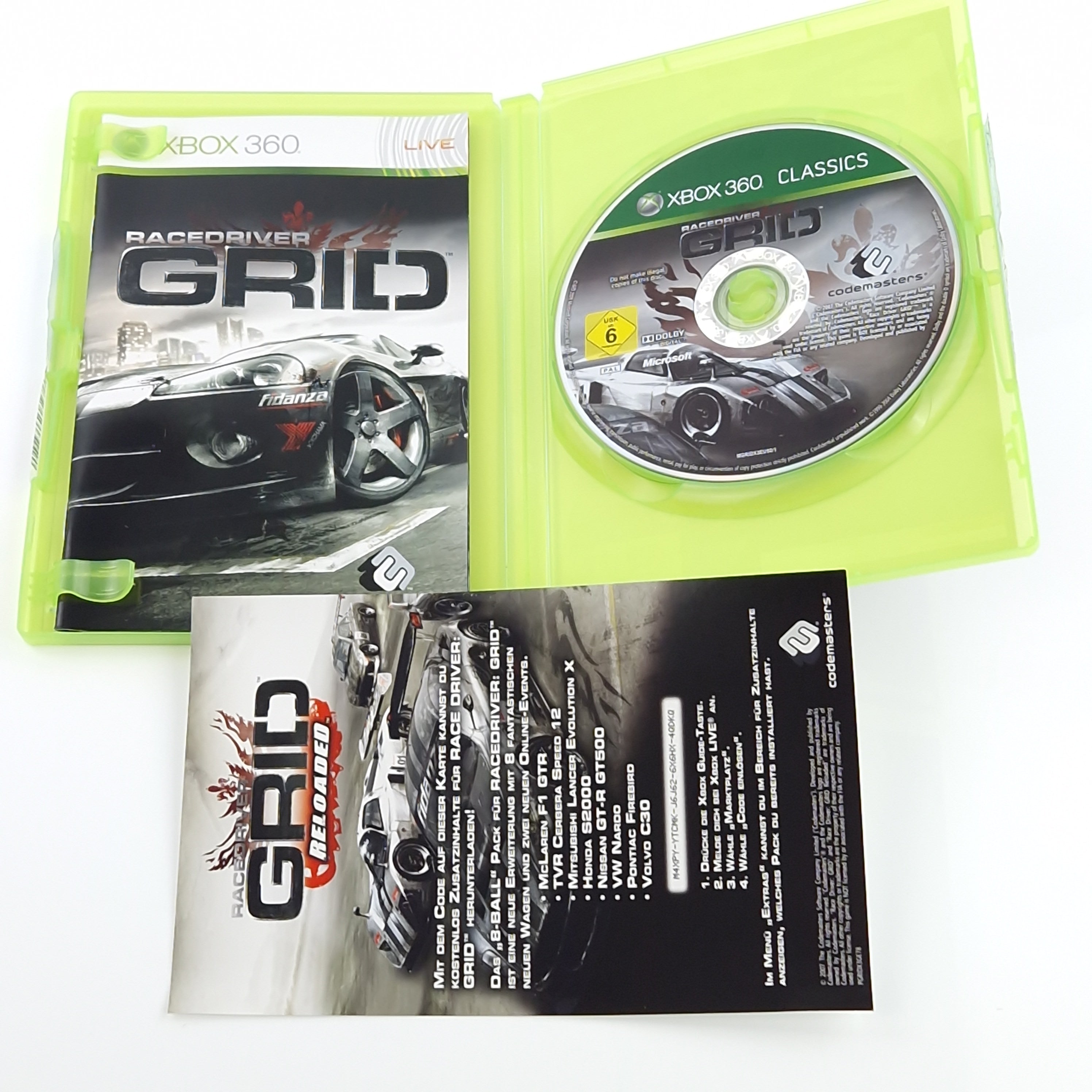 Xbox 360 Spiel – Racedriver Grid Reloaded OVP PAL