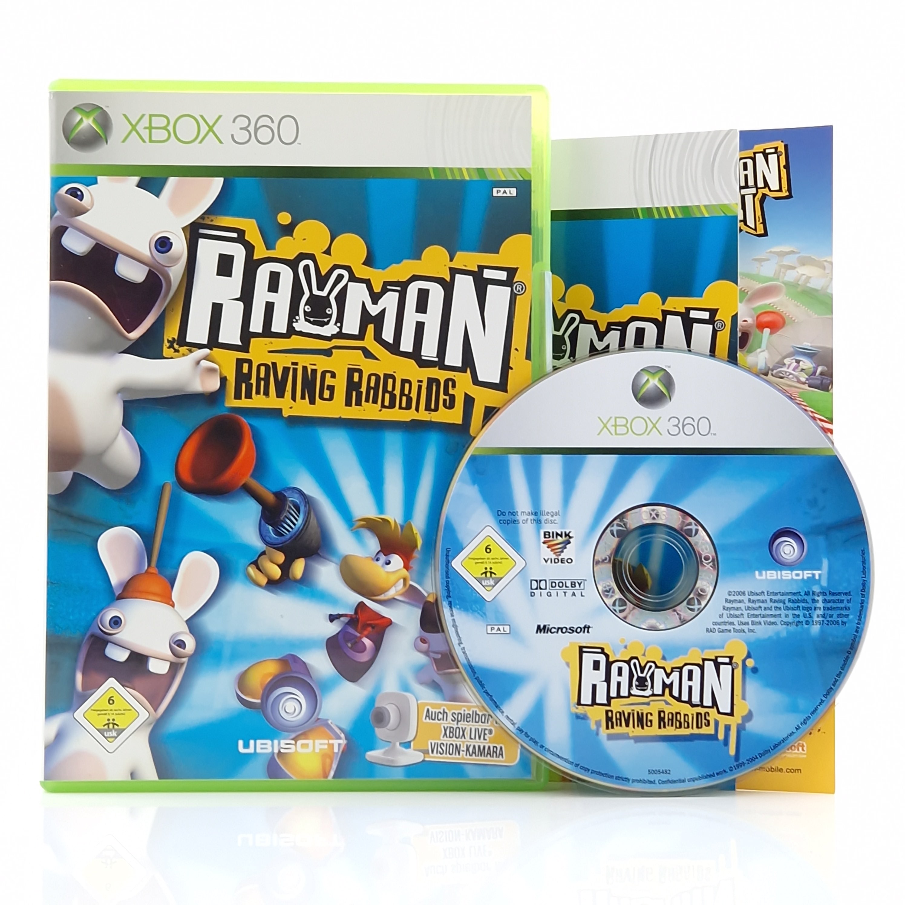 Xbox 360 Spiel – Rayman Raving Rabbids (OVP PAL)