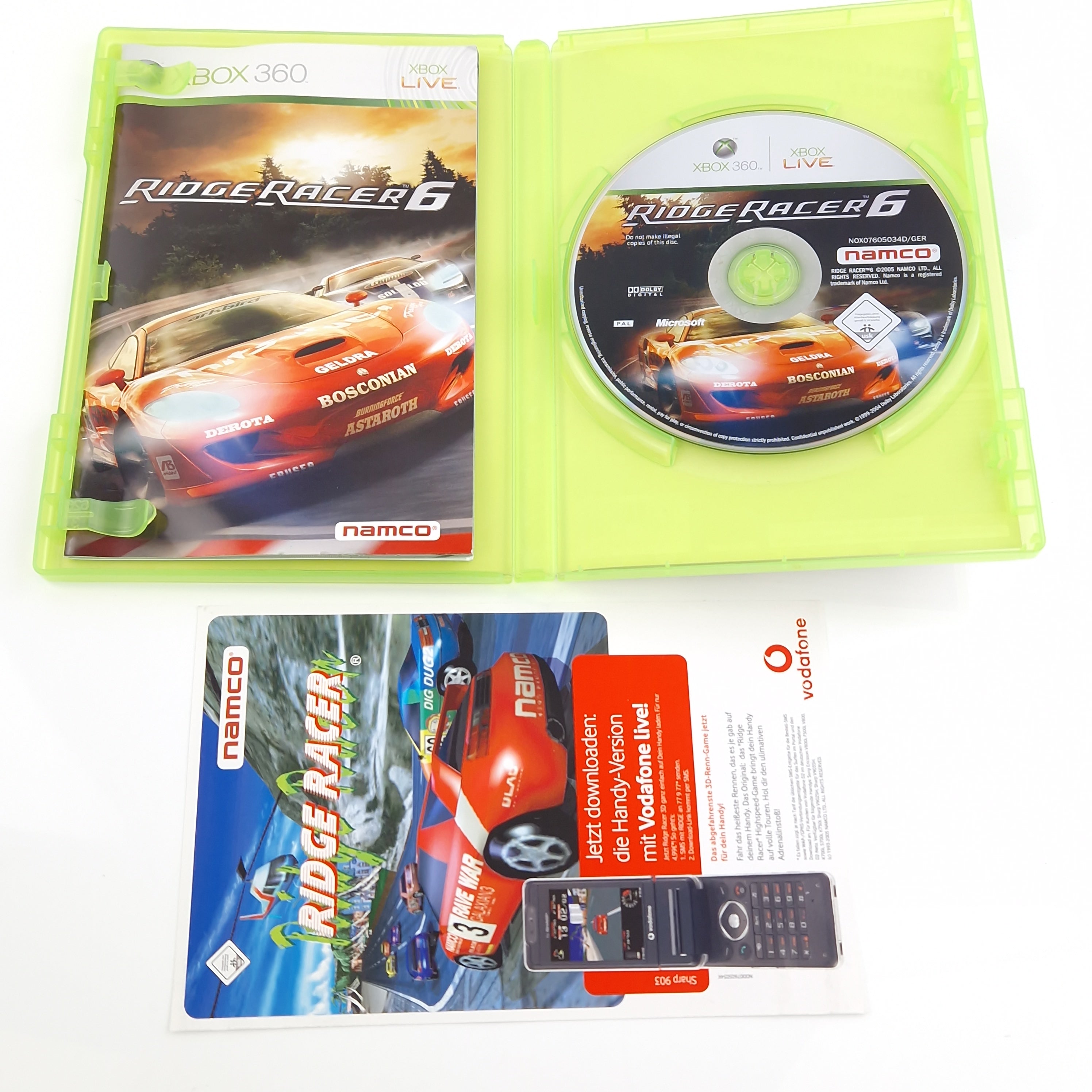 Xbox 360 Spiel – Ridge Racer 6 (OVP PAL Anleitung)