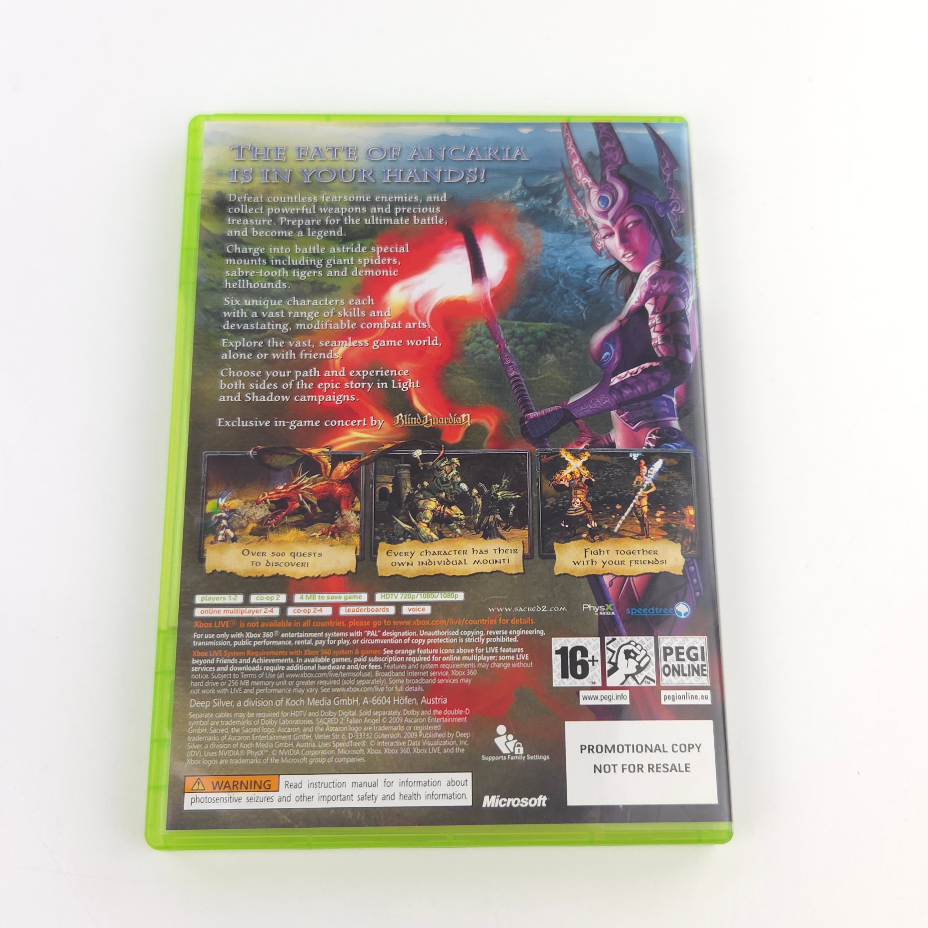Xbox 360 Spiel – Sacred 2 Fallen Angel (Promo OVP)