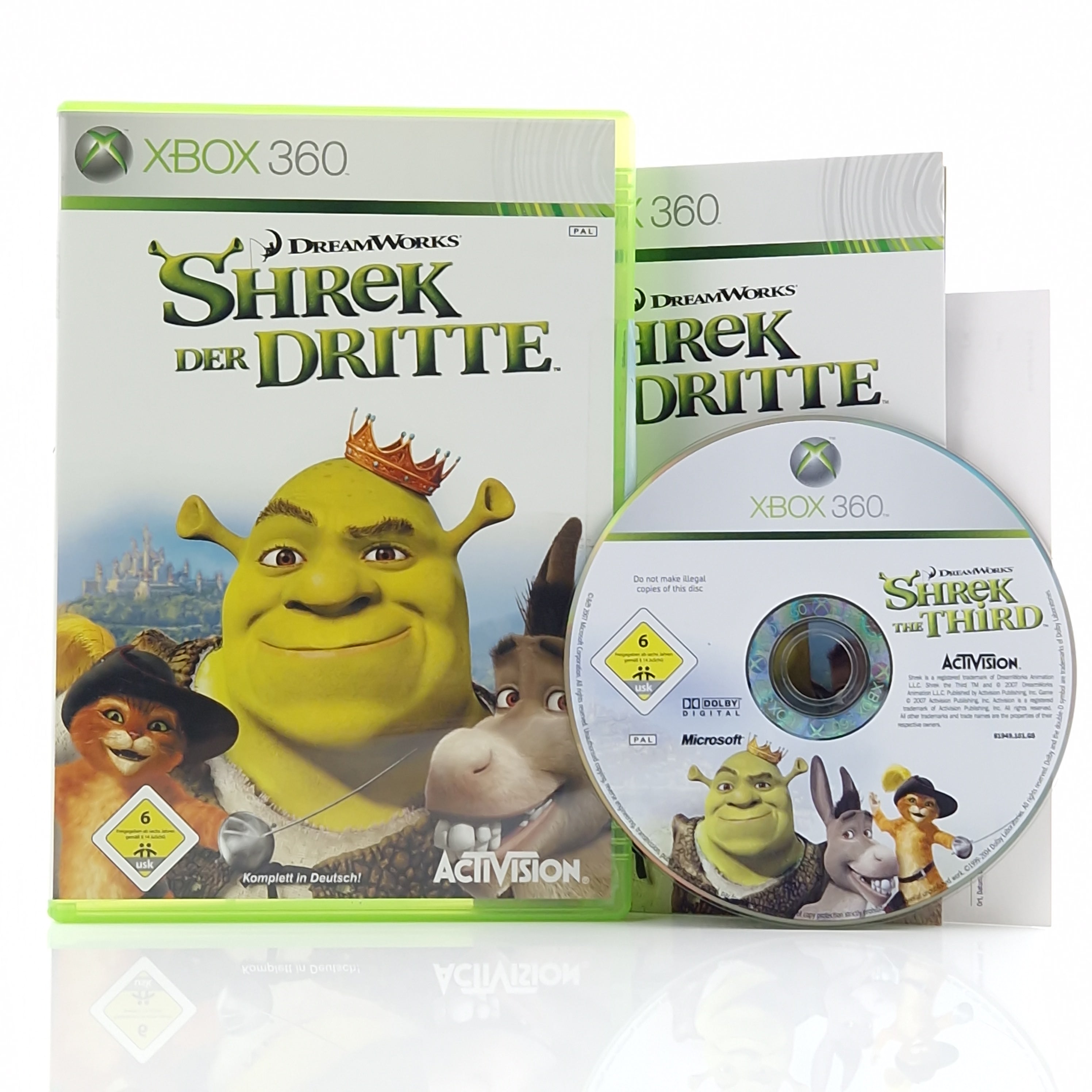 Xbox 360 Spiel – Shrek der Dritte OVP PAL dt. Anleitung