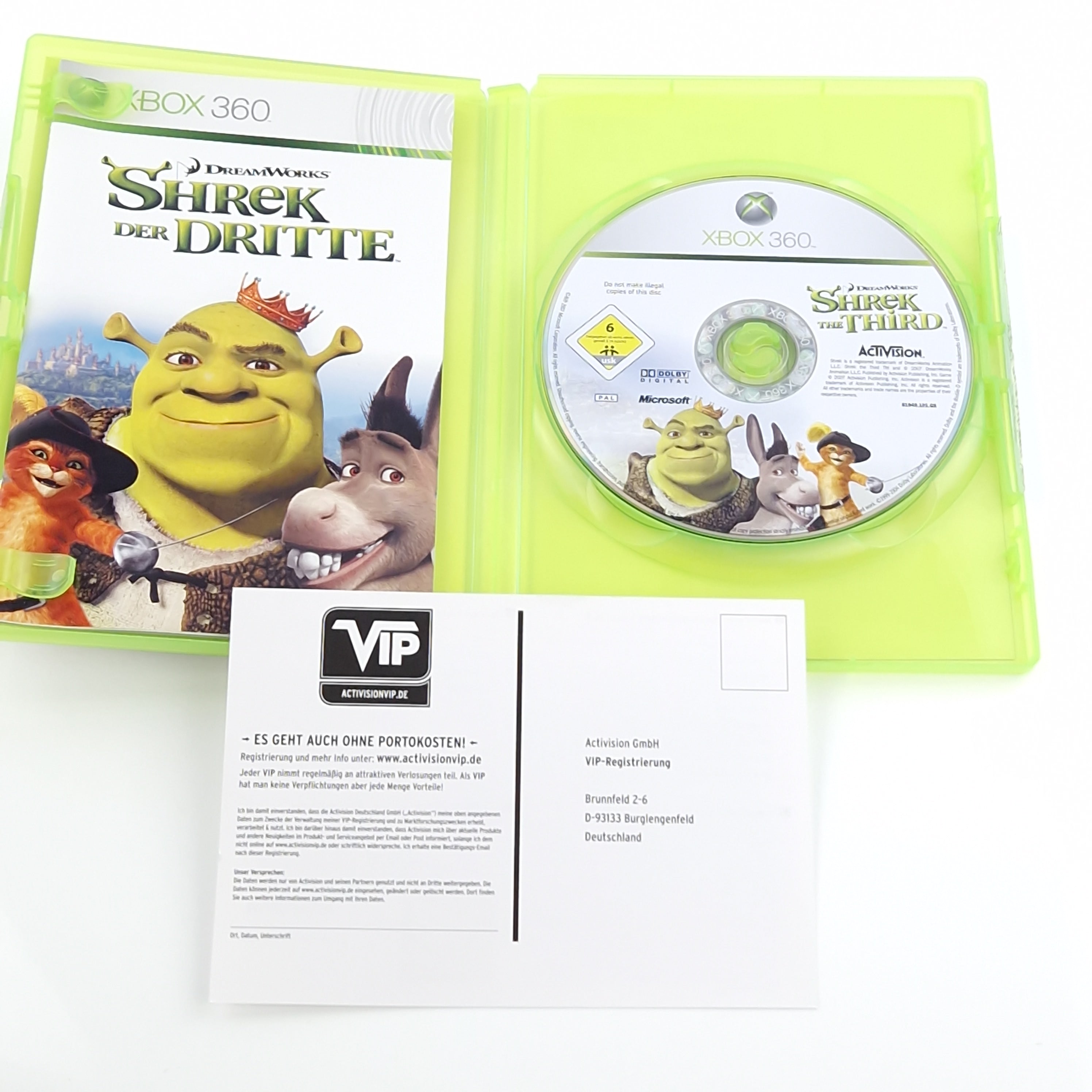 Xbox 360 Spiel – Shrek der Dritte OVP PAL dt. Anleitung