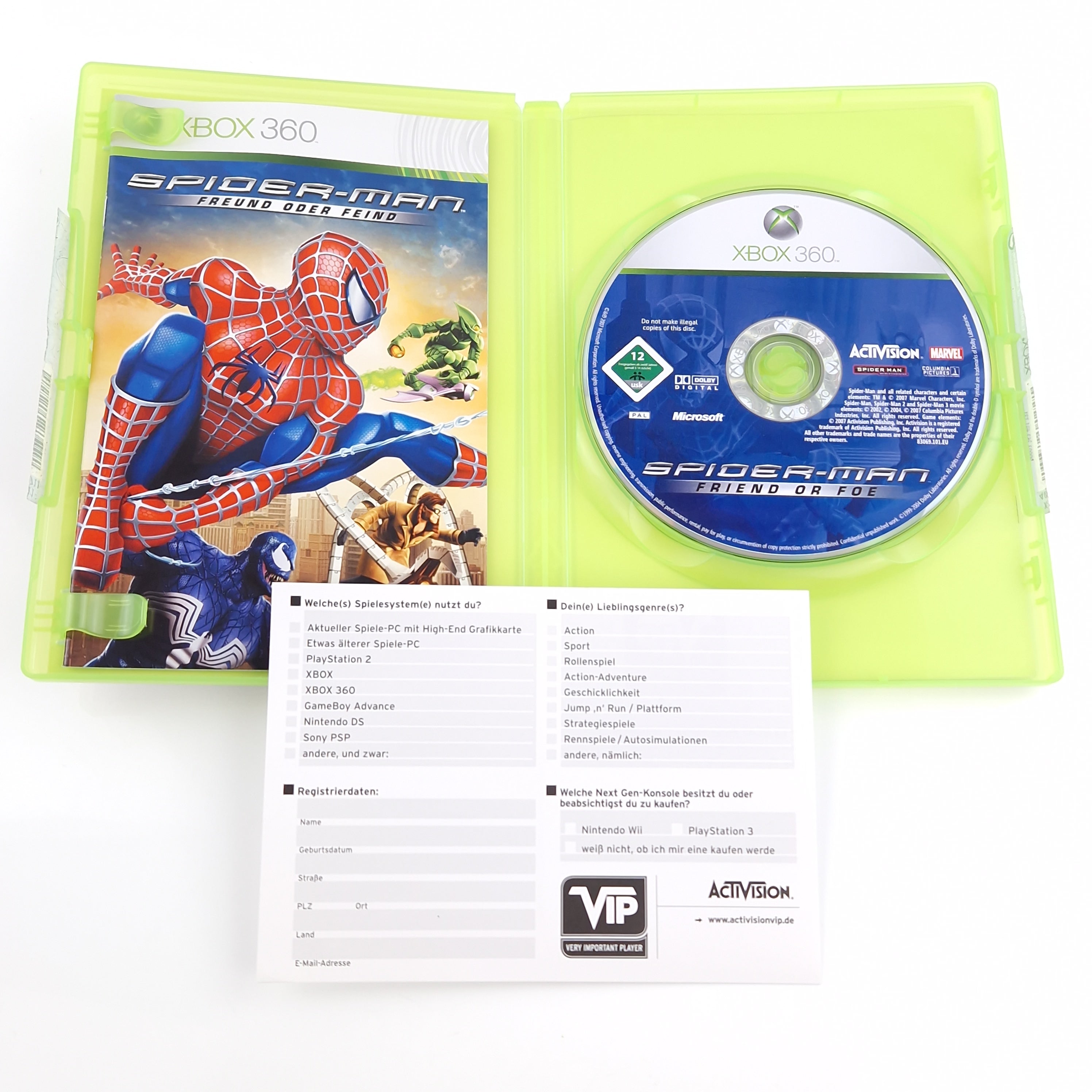 Xbox 360 Spiel – Spider-Man Freund oder Feind (OVP PAL)