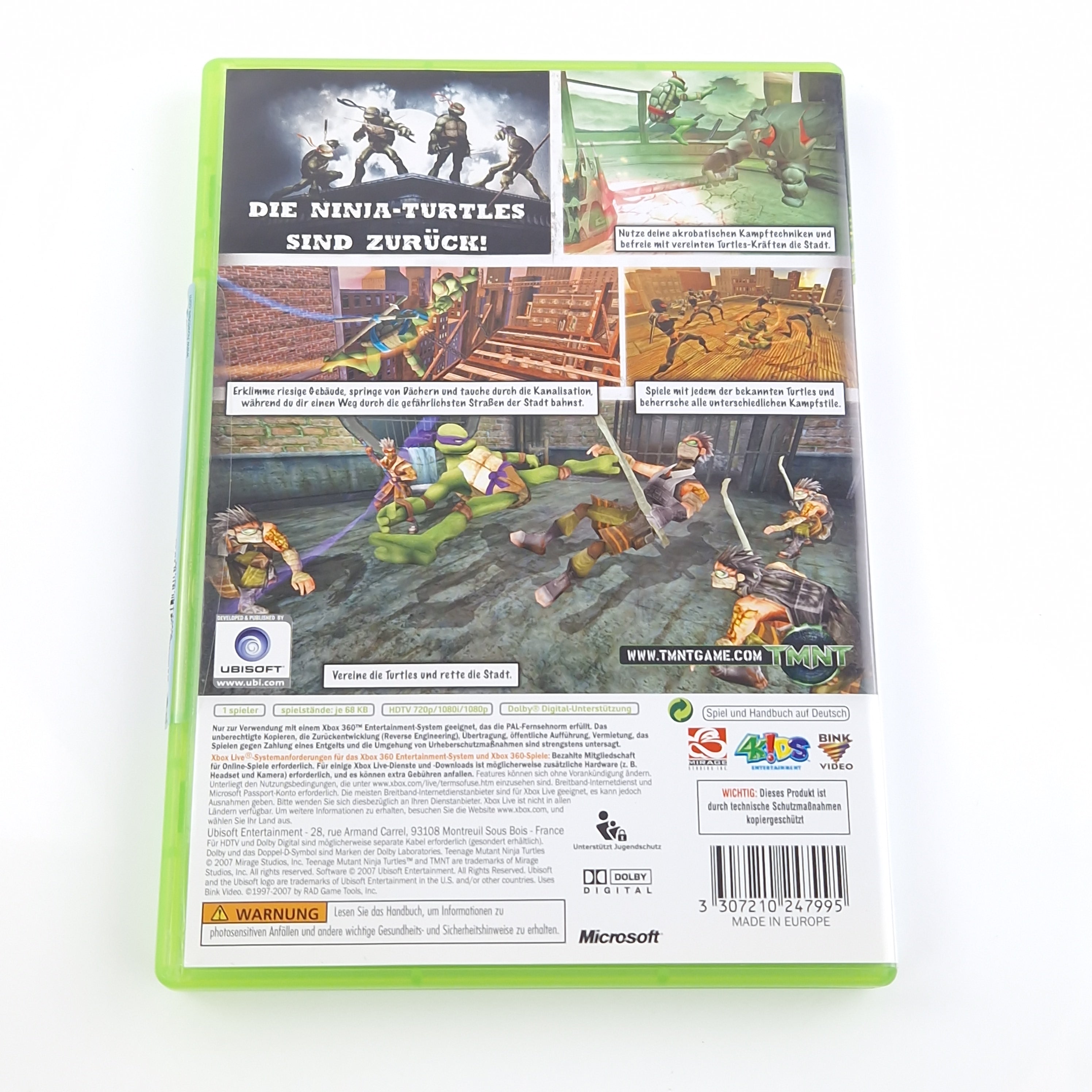 Xbox 360 Spiel – Teenage Mutant Ninja Turtles (OVP PAL)