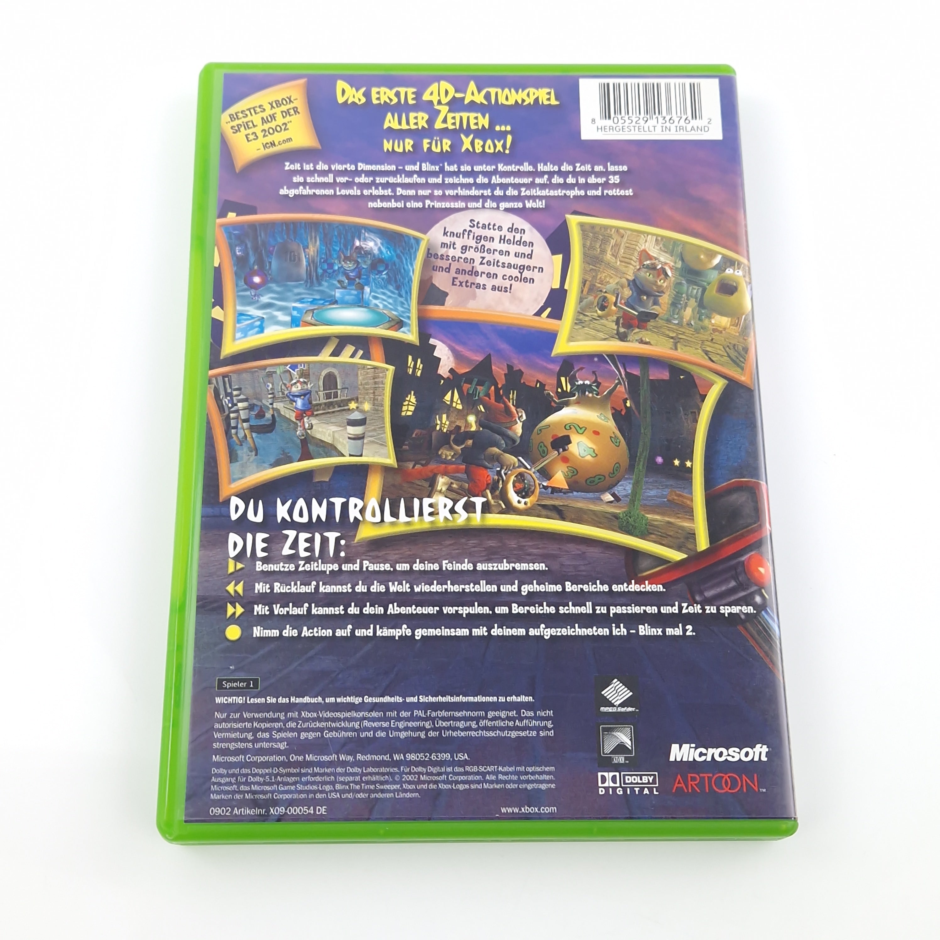 Xbox Classic Spiel – Blinx The Time Sweeper (OVP)