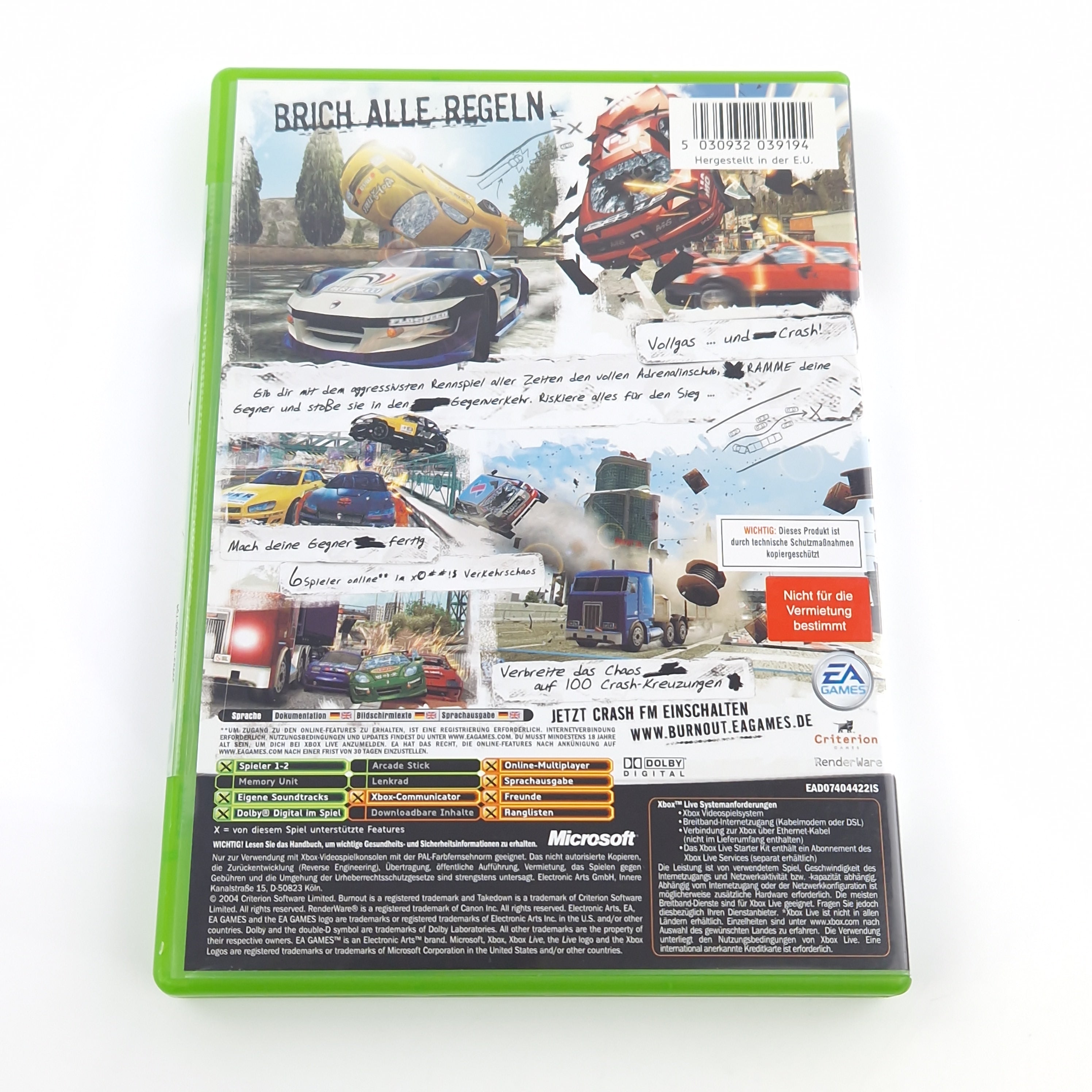 Xbox Classic Spiel – Burnout 3 Takedown (OVP)