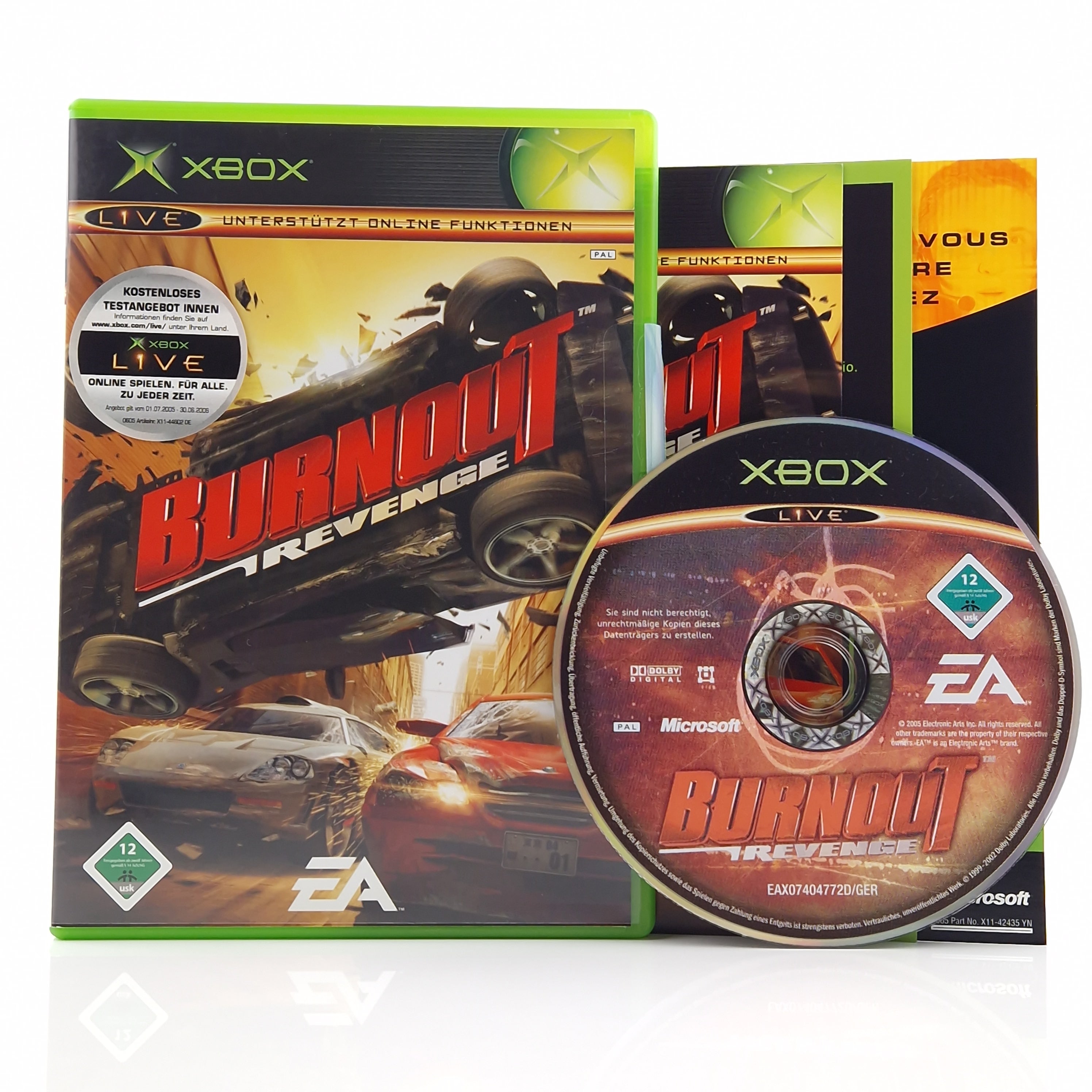 Xbox Classic Spiel – Burnout Revenge (OVP Anleitung)