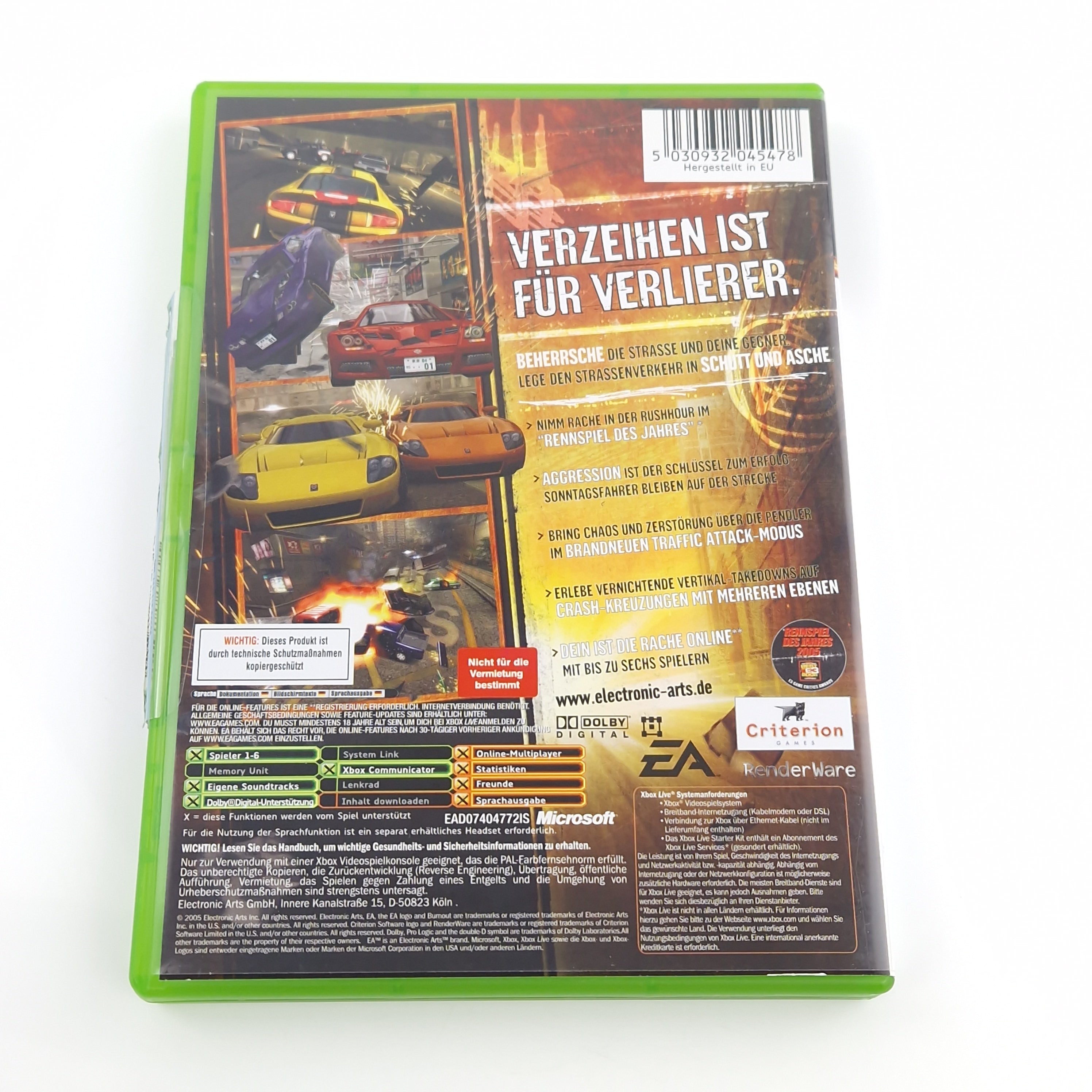 Xbox Classic Spiel – Burnout Revenge (OVP Anleitung)