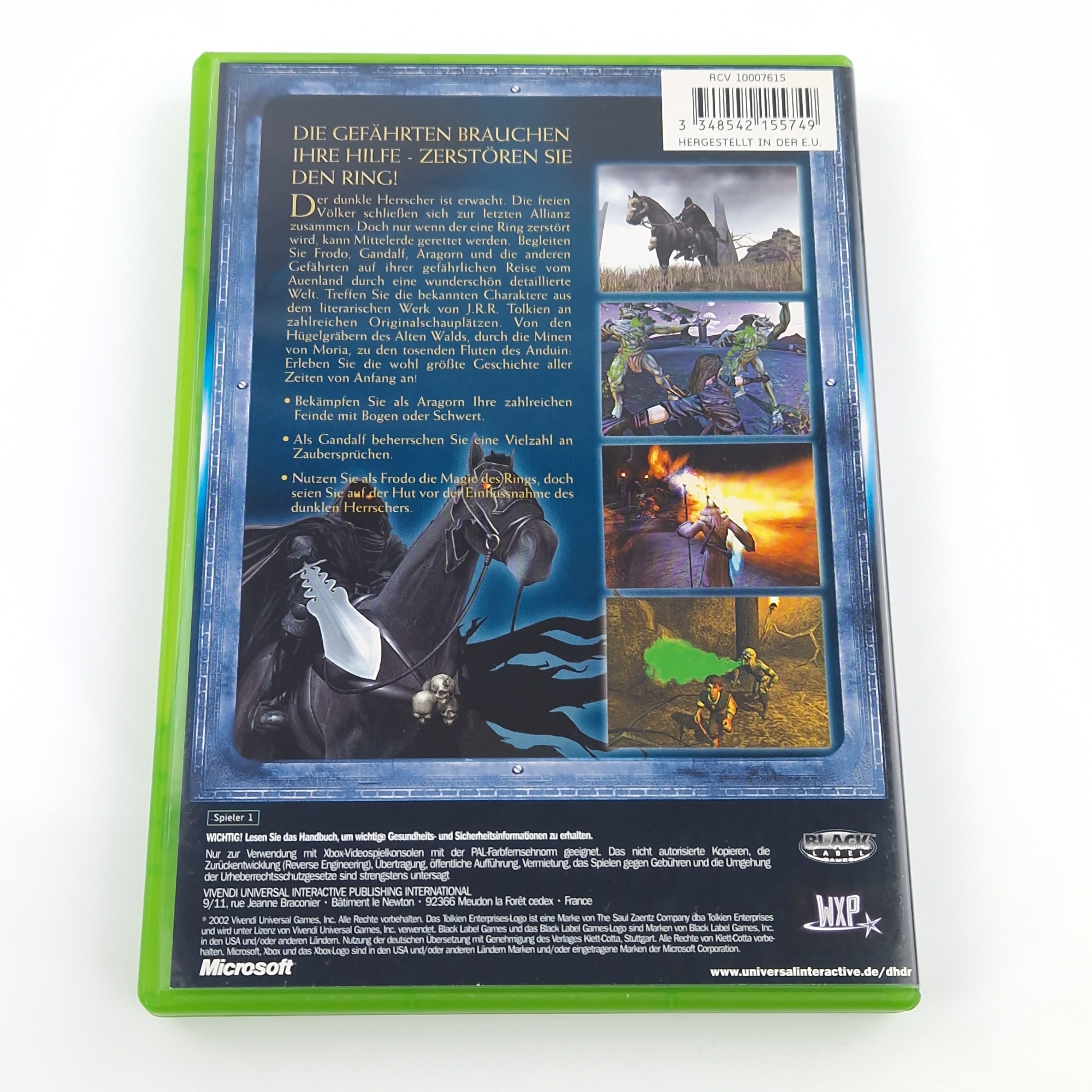 Xbox Classic Spiel – Der Herr der Ringe die Gefährten OVP