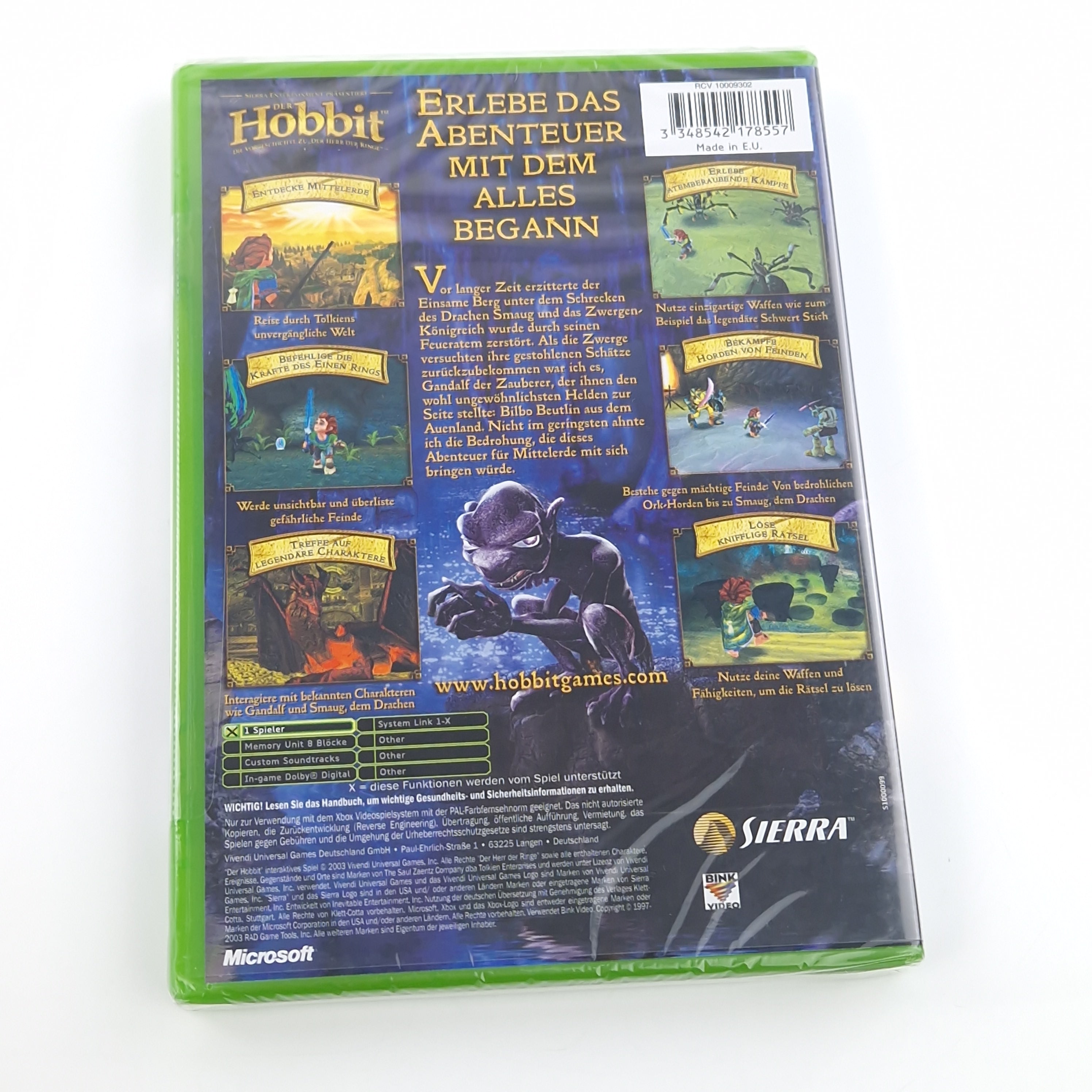 Xbox Classic Spiel – Der Hobbit Vorgeschichte (Neu versiegelt)