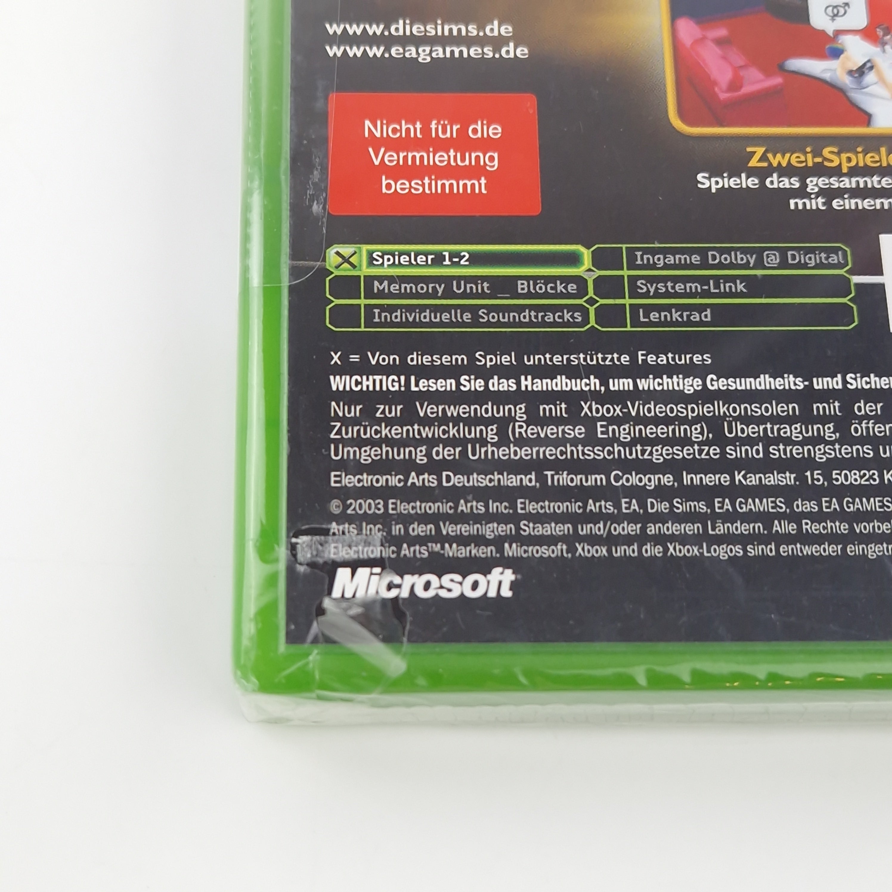 Xbox Classic Spiel – Die Sims brechen aus Neu OVP PAL