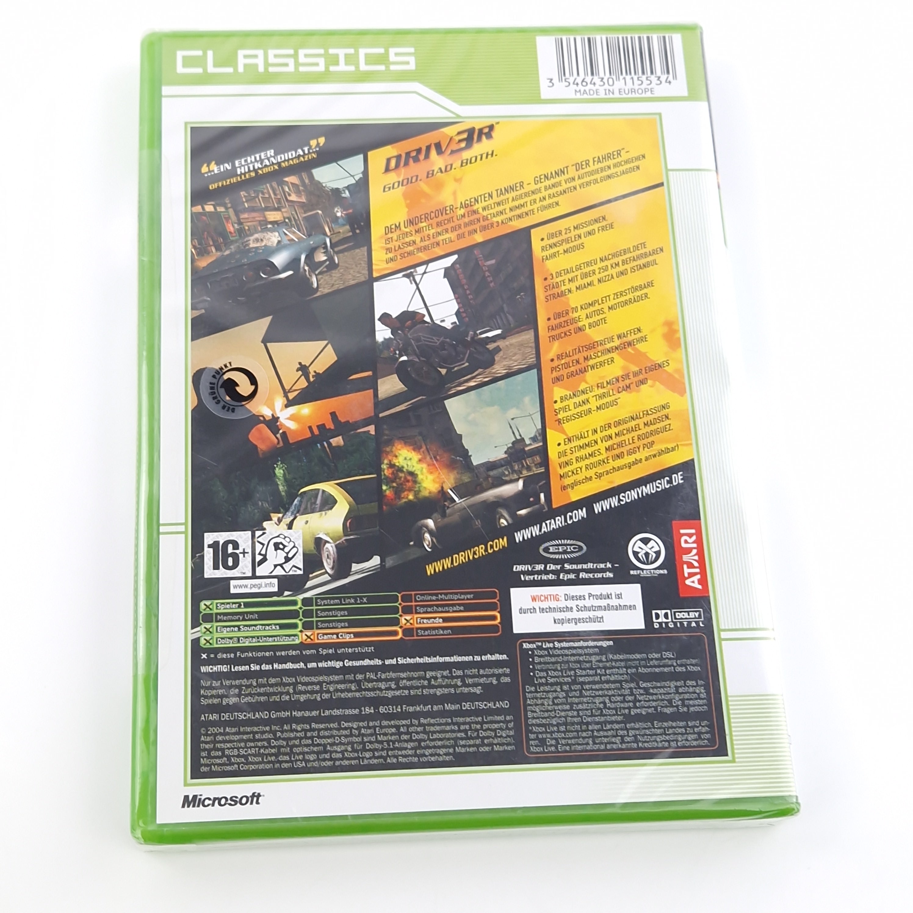 Xbox Classic Spiel – Driv3r original versiegelt PAL Neu