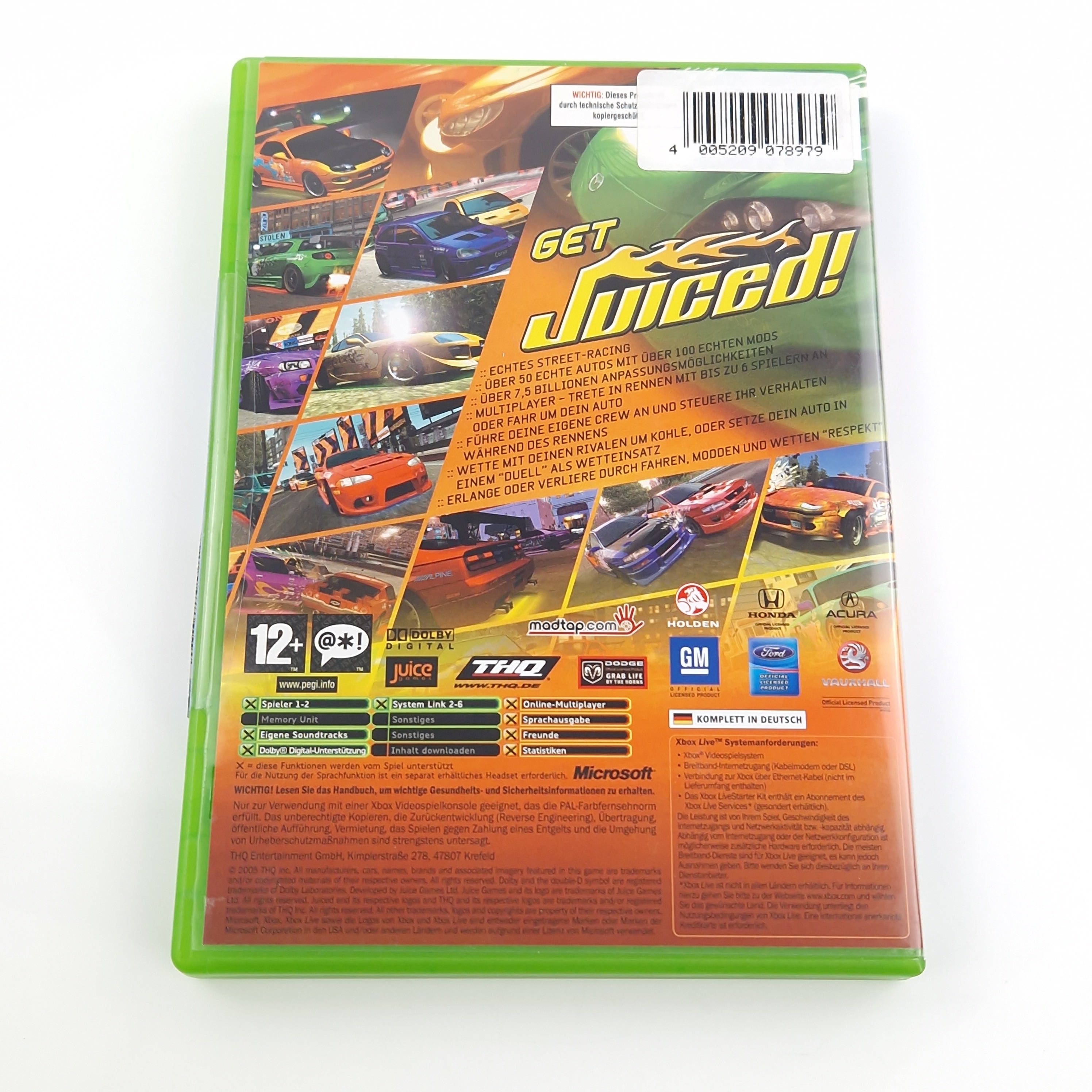 Xbox Classic Spiel – Juiced (OVP CD Anleitung)