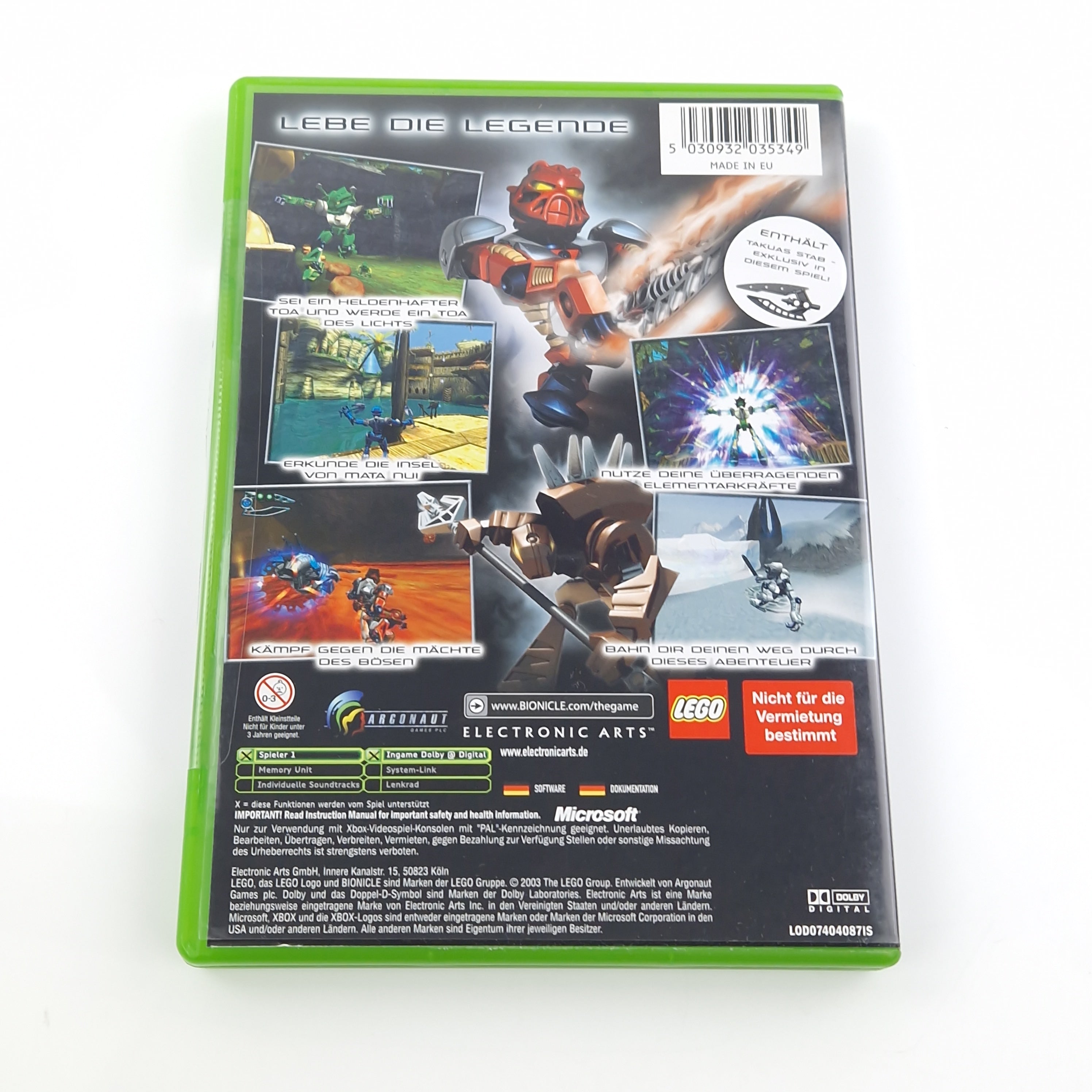 Xbox Classic Spiel – Lego Bionicle (OVP PAL)