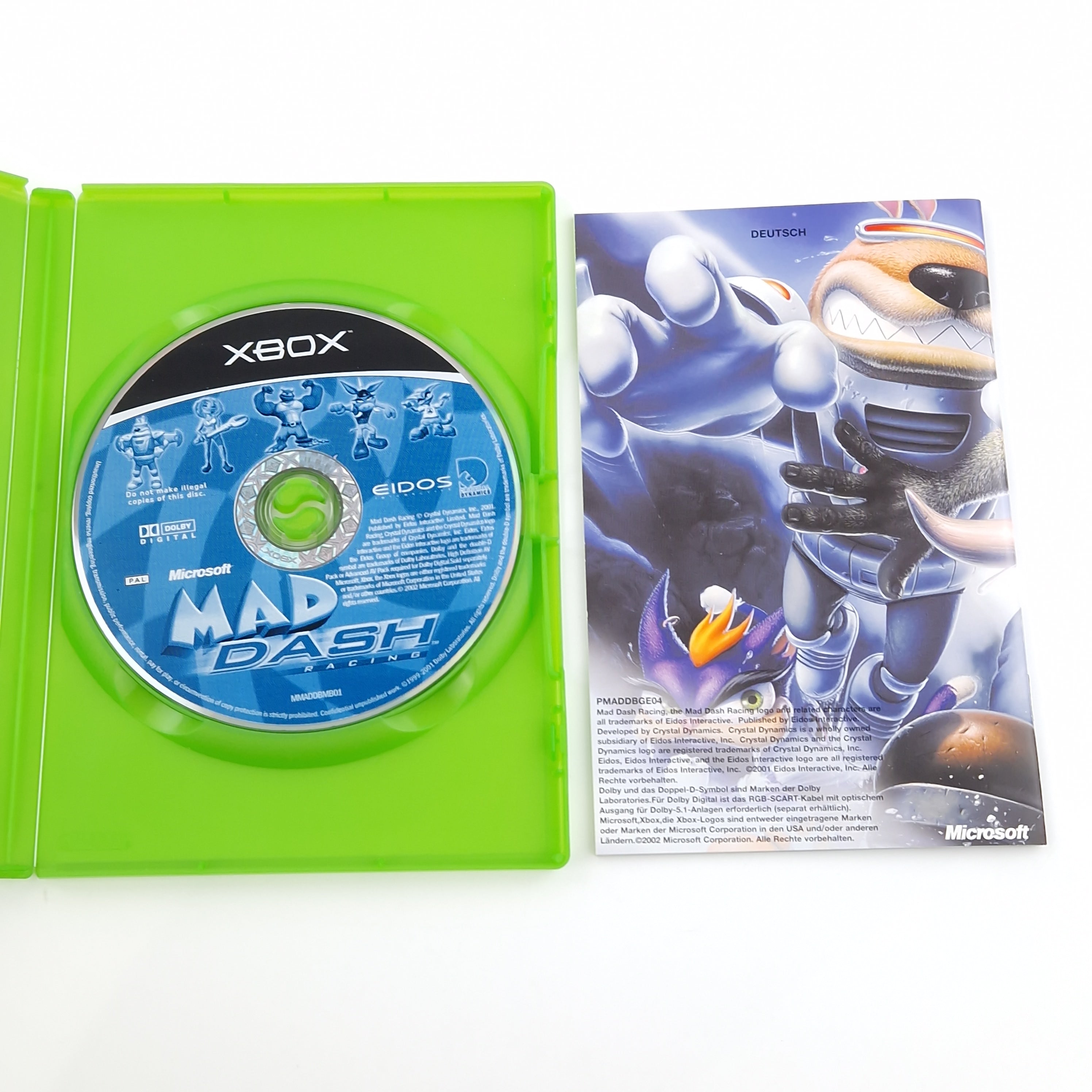 Xbox Classic Spiel – Mad Dash Racing CD Anleitung OVP PAL