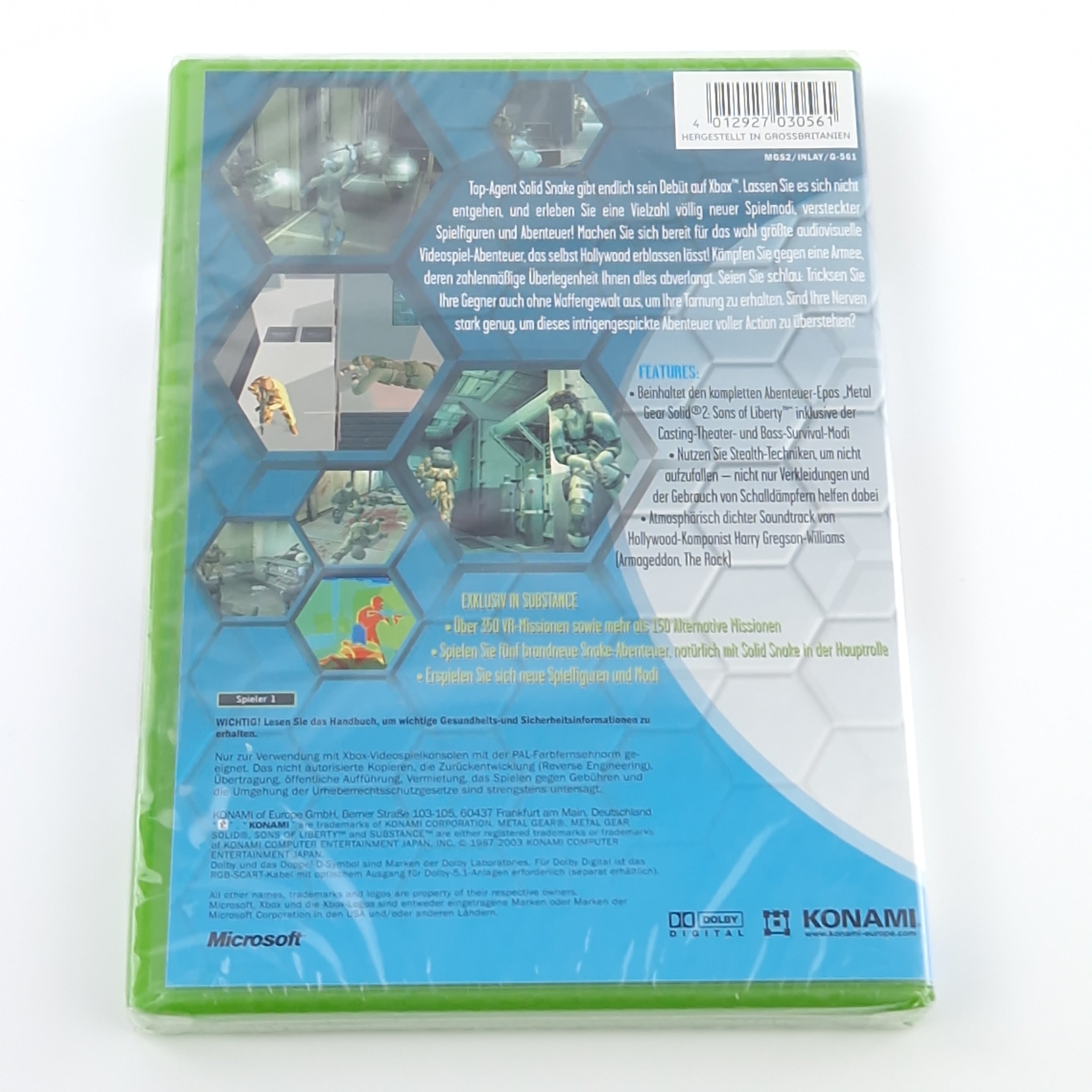 Xbox Classic Spiel – Metal Gear Solid 2 Substance Neu OVP