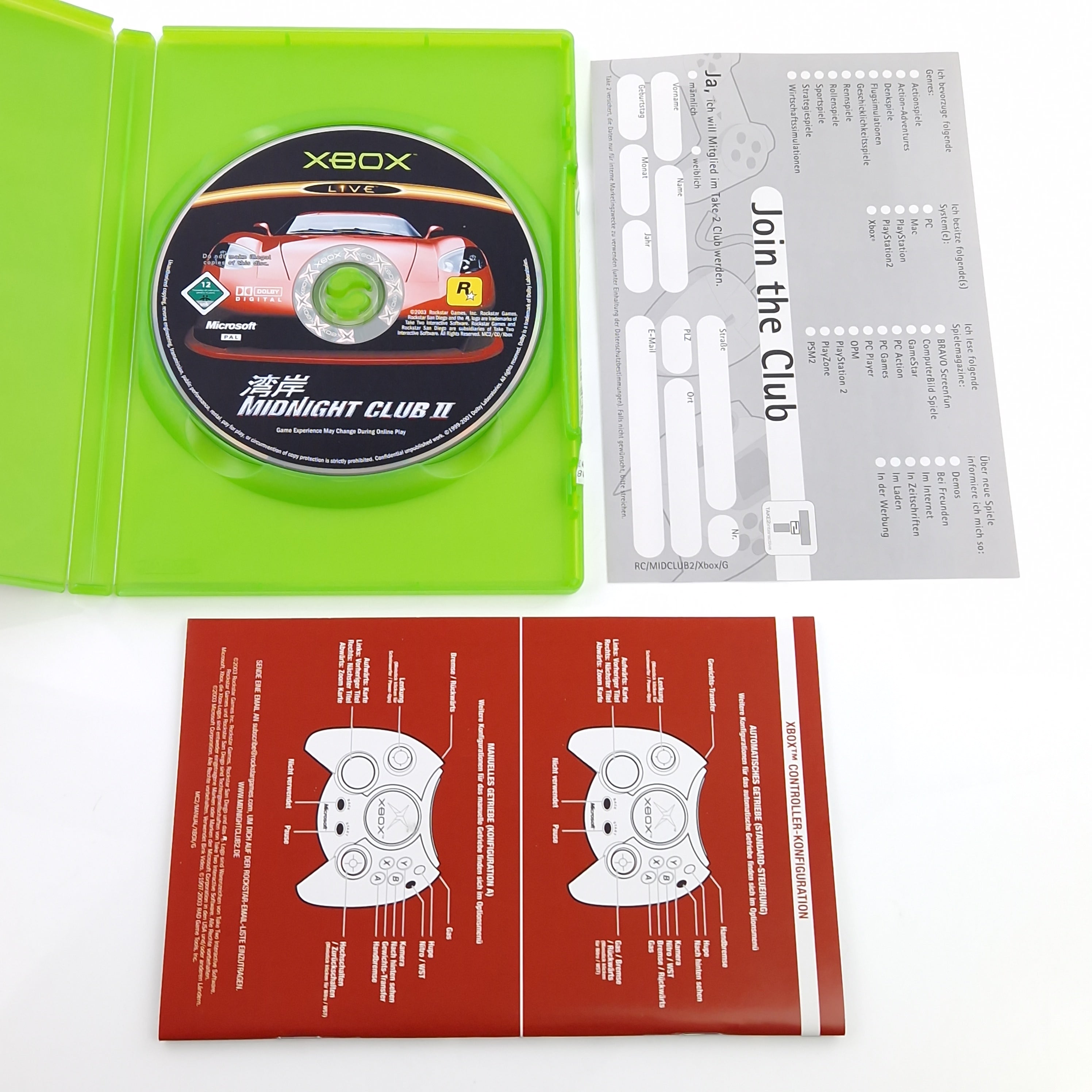 Xbox Classic Spiel – Midnight Club II (OVP PAL)