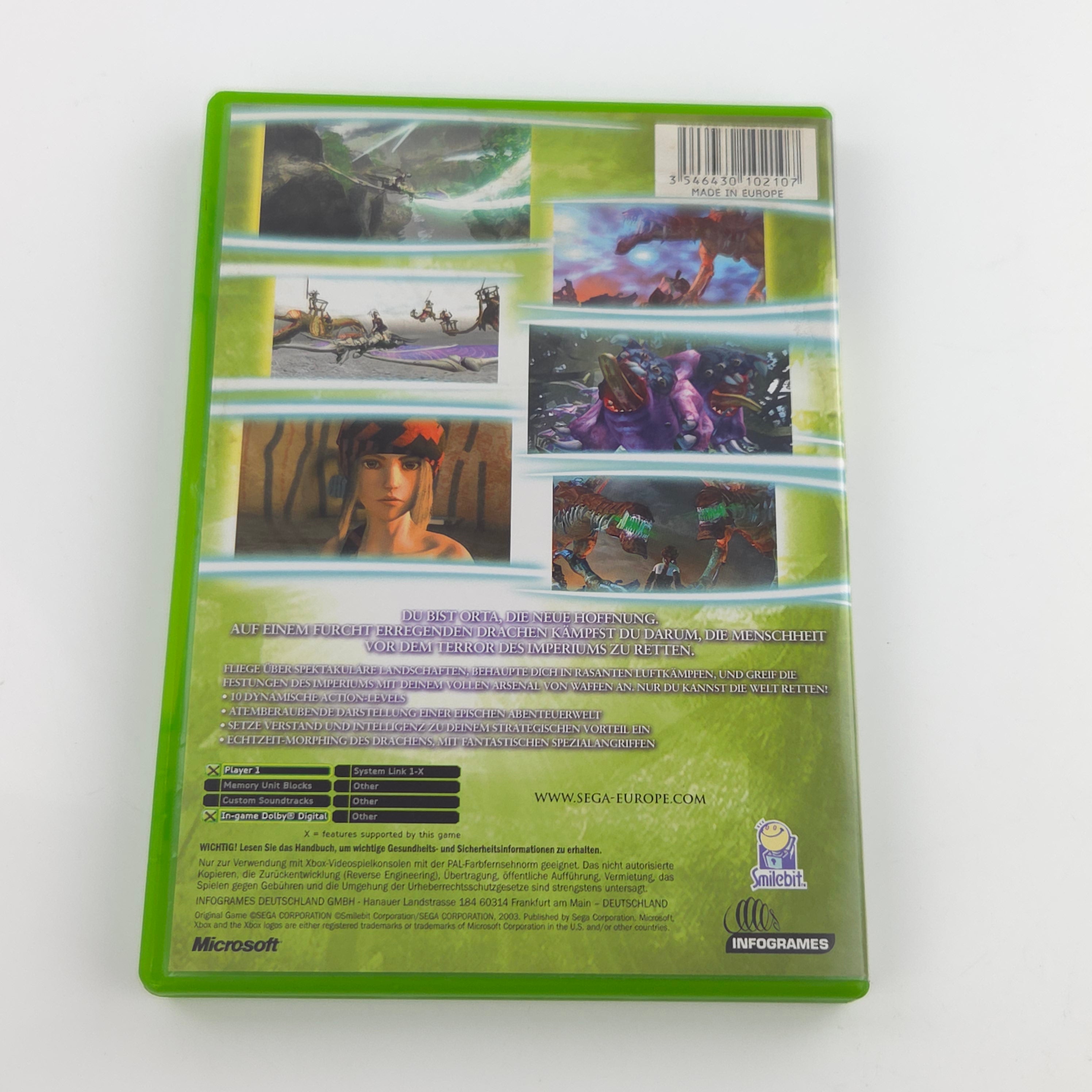 Xbox Classic Spiel – Panzer Dragoon Orta (OVP Anleitung)