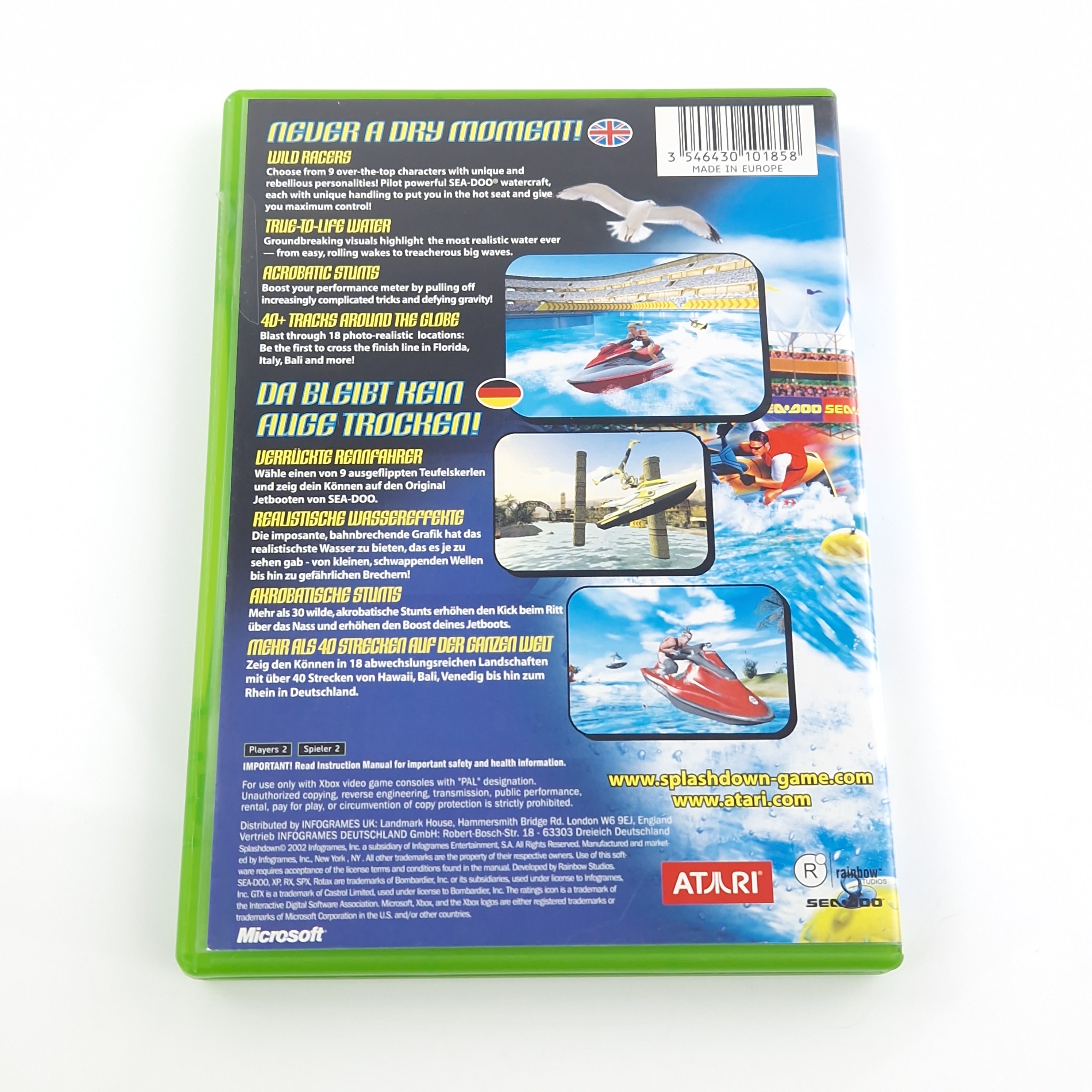 Xbox Classic Spiel – Splashdown mit OVP und Anleitung PAL