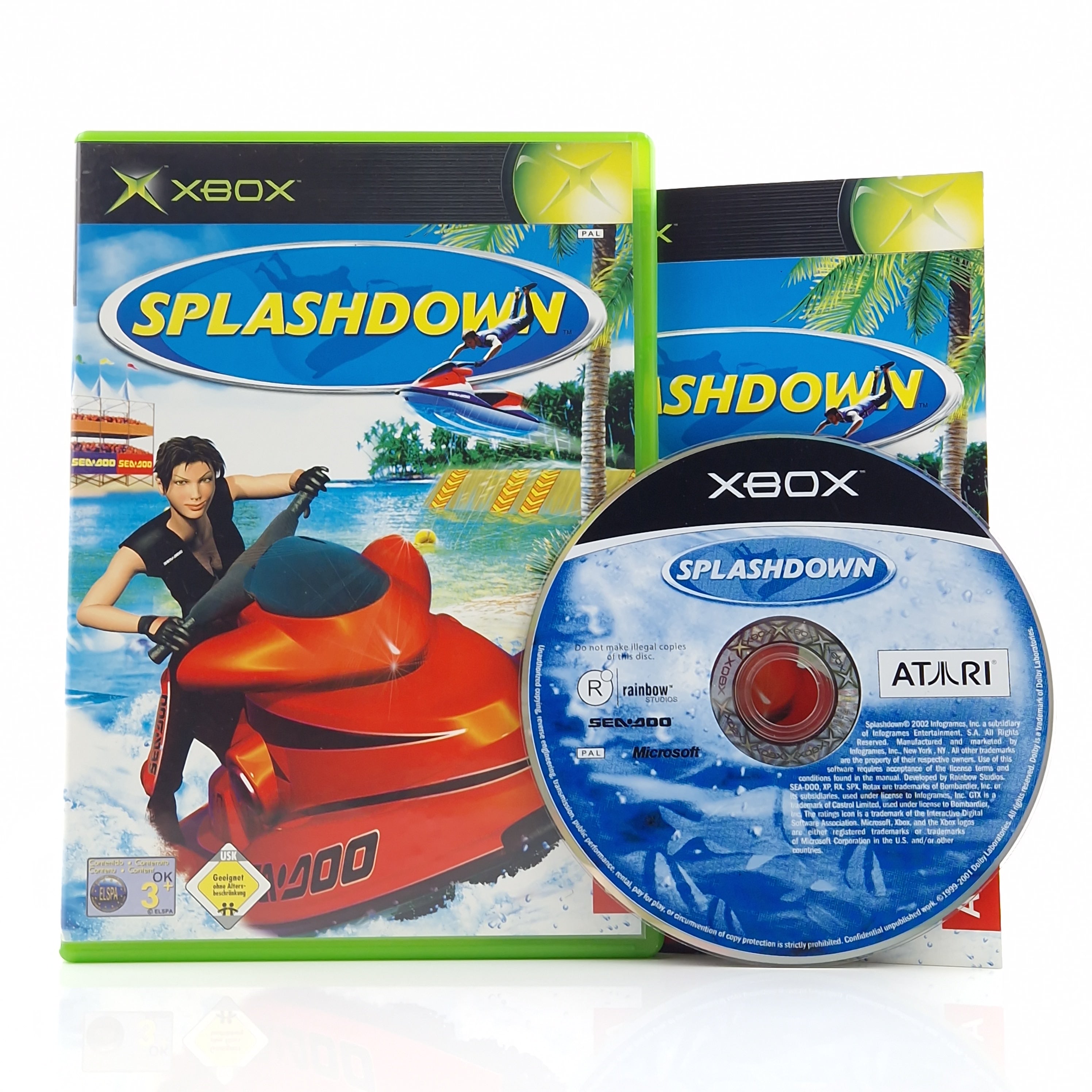 Xbox Classic Spiel – Splashdown mit OVP und Anleitung PAL