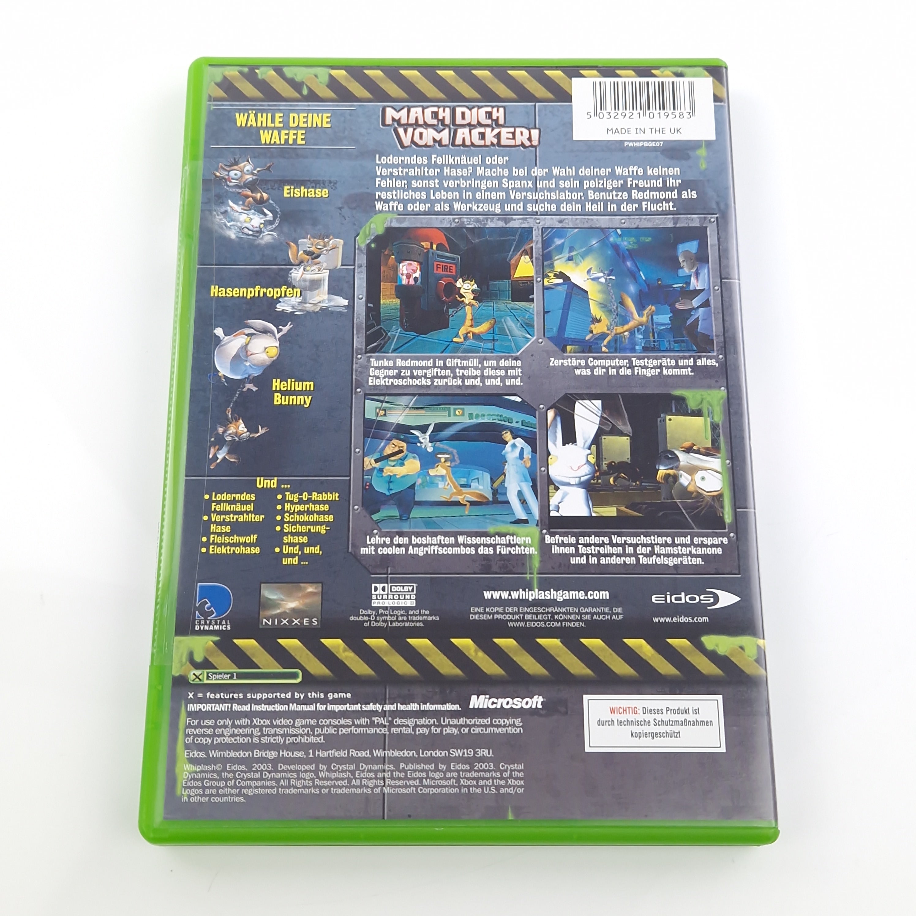 Xbox Classic Spiel – Whiplash (CD Disk Anleitung OVP PAL)