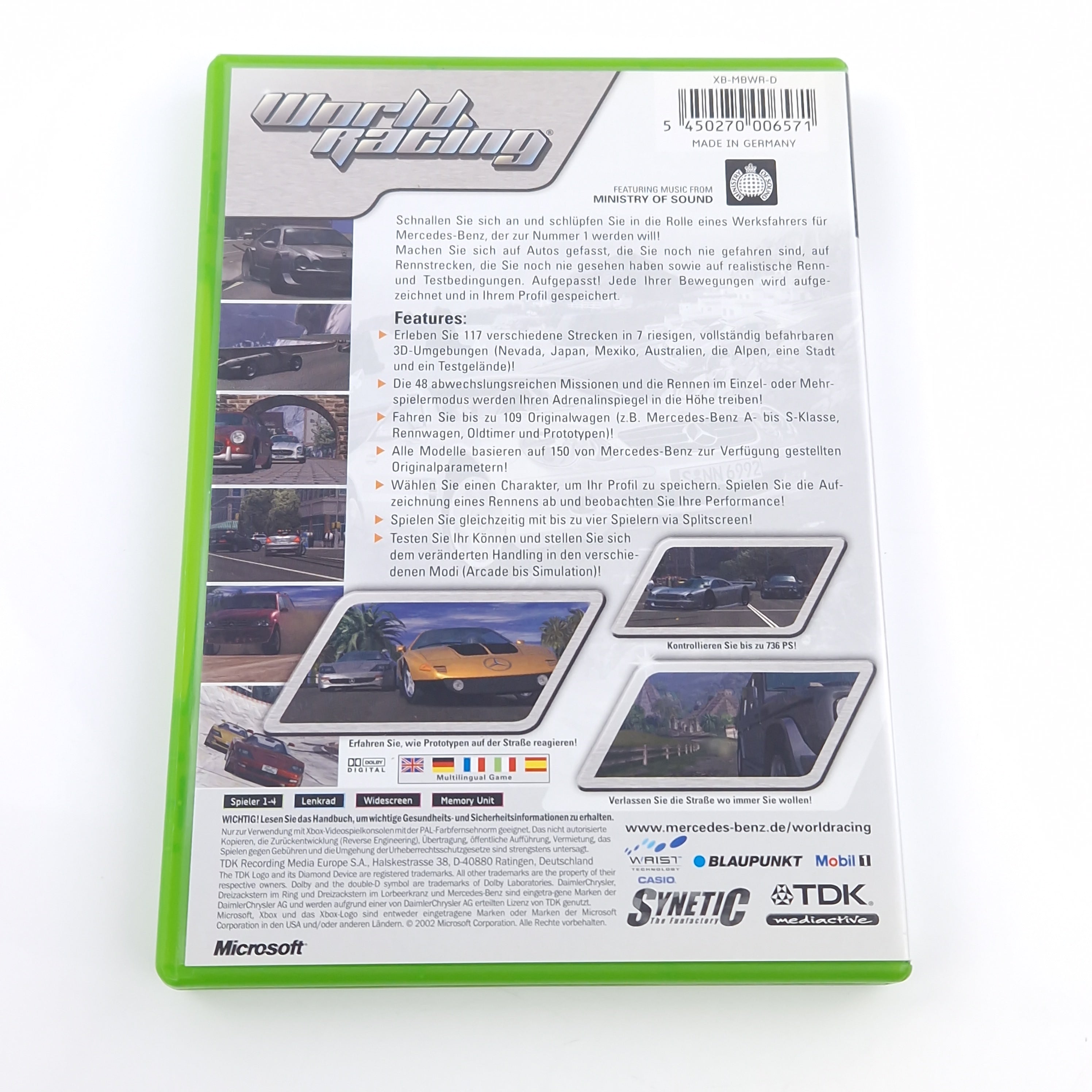 Xbox Classic Spiel – World Racing (OVP Autorennen)