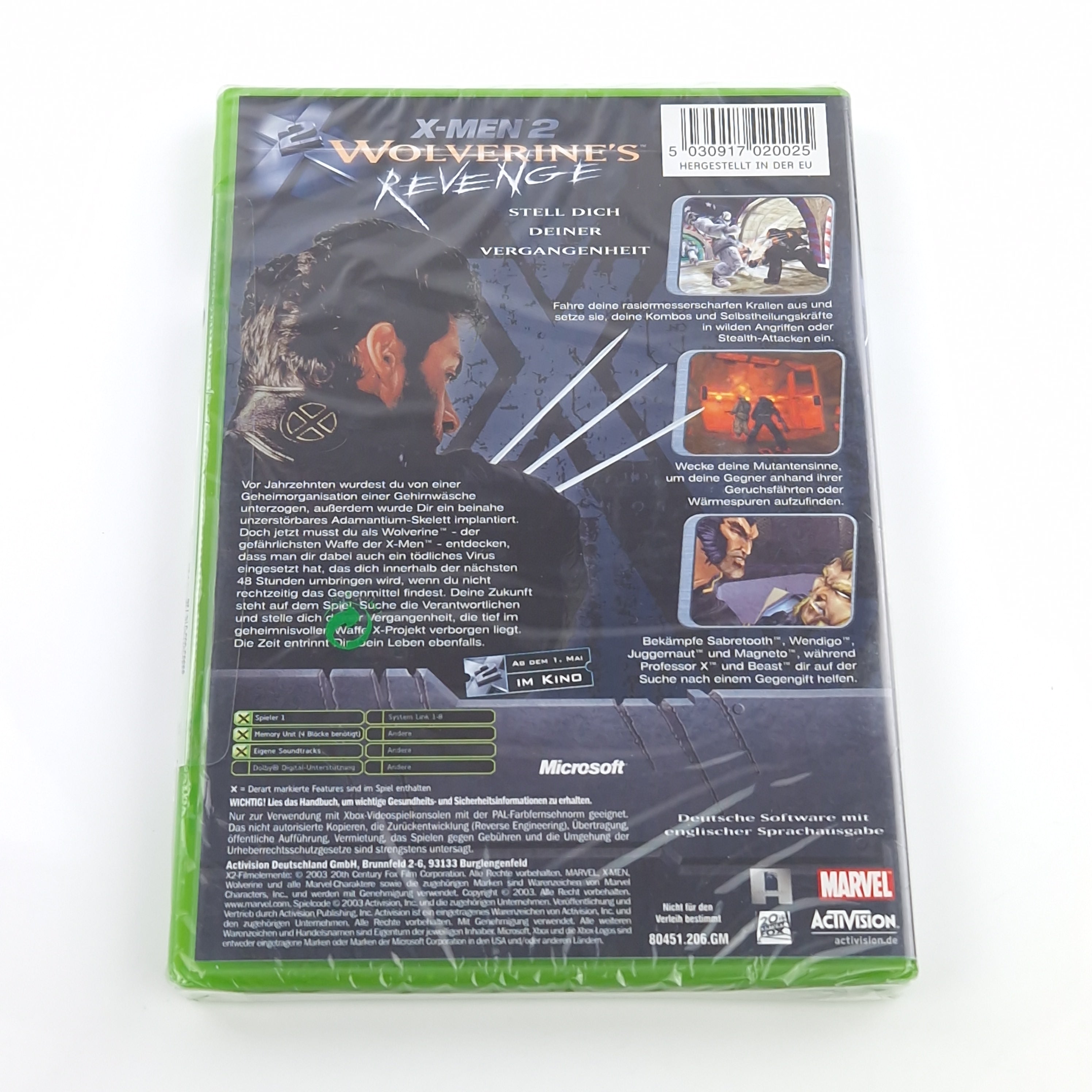 Xbox Classic Spiel – X-Men 2 Wolverines Revenge Neu OVP