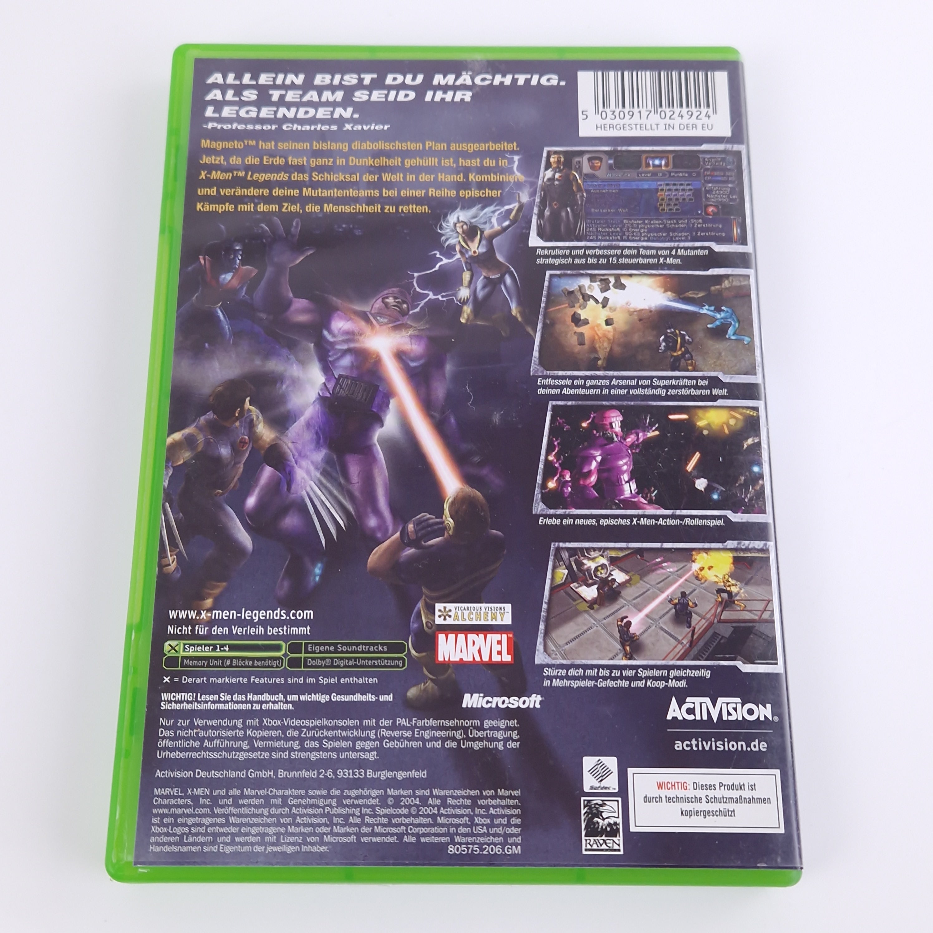 Xbox Classic Spiel – X-Men Legends (CD OVP Anleitung PAL)