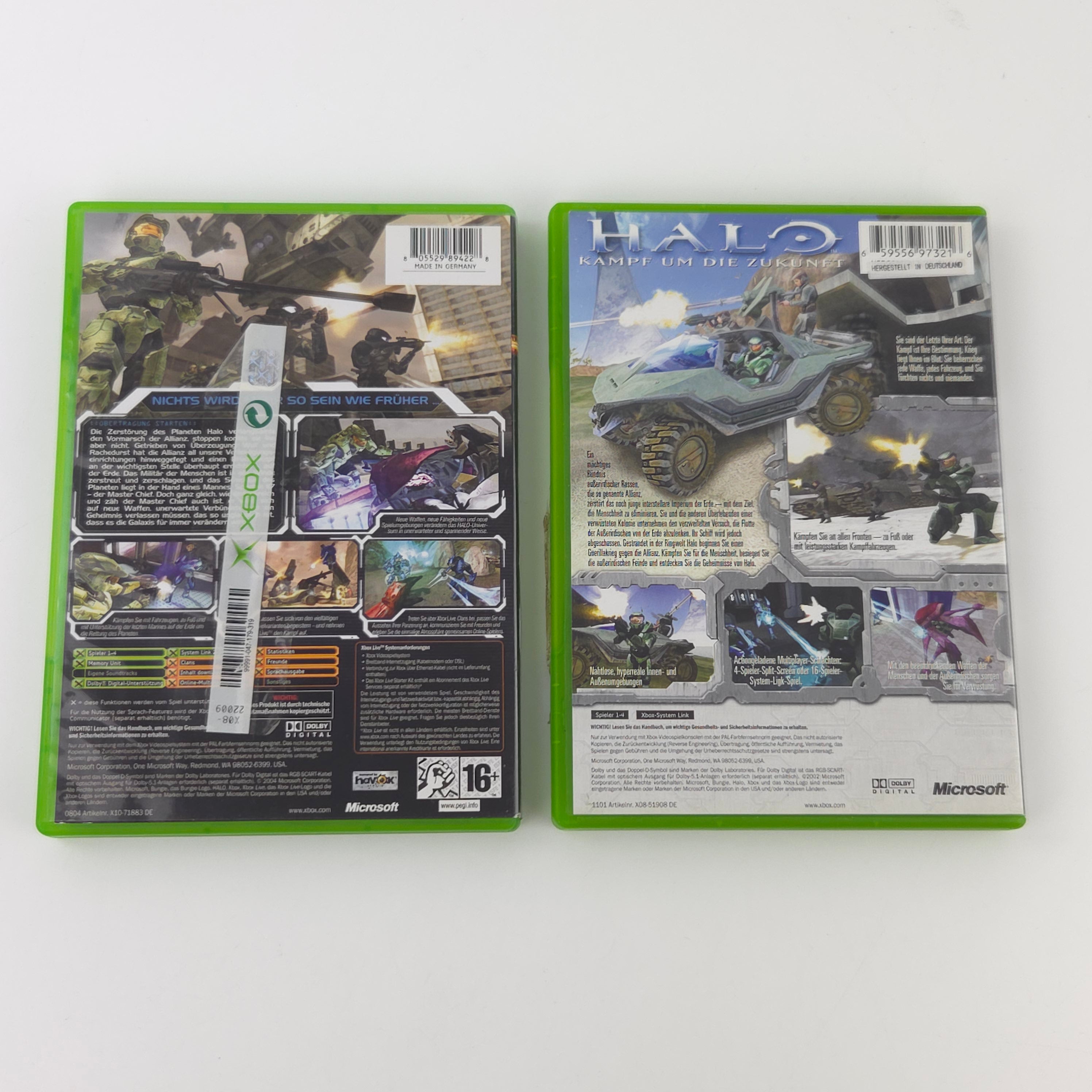 Xbox Classic Spiele Bundle: Halo 1 und 2 - Microsoft (OVP PAL)