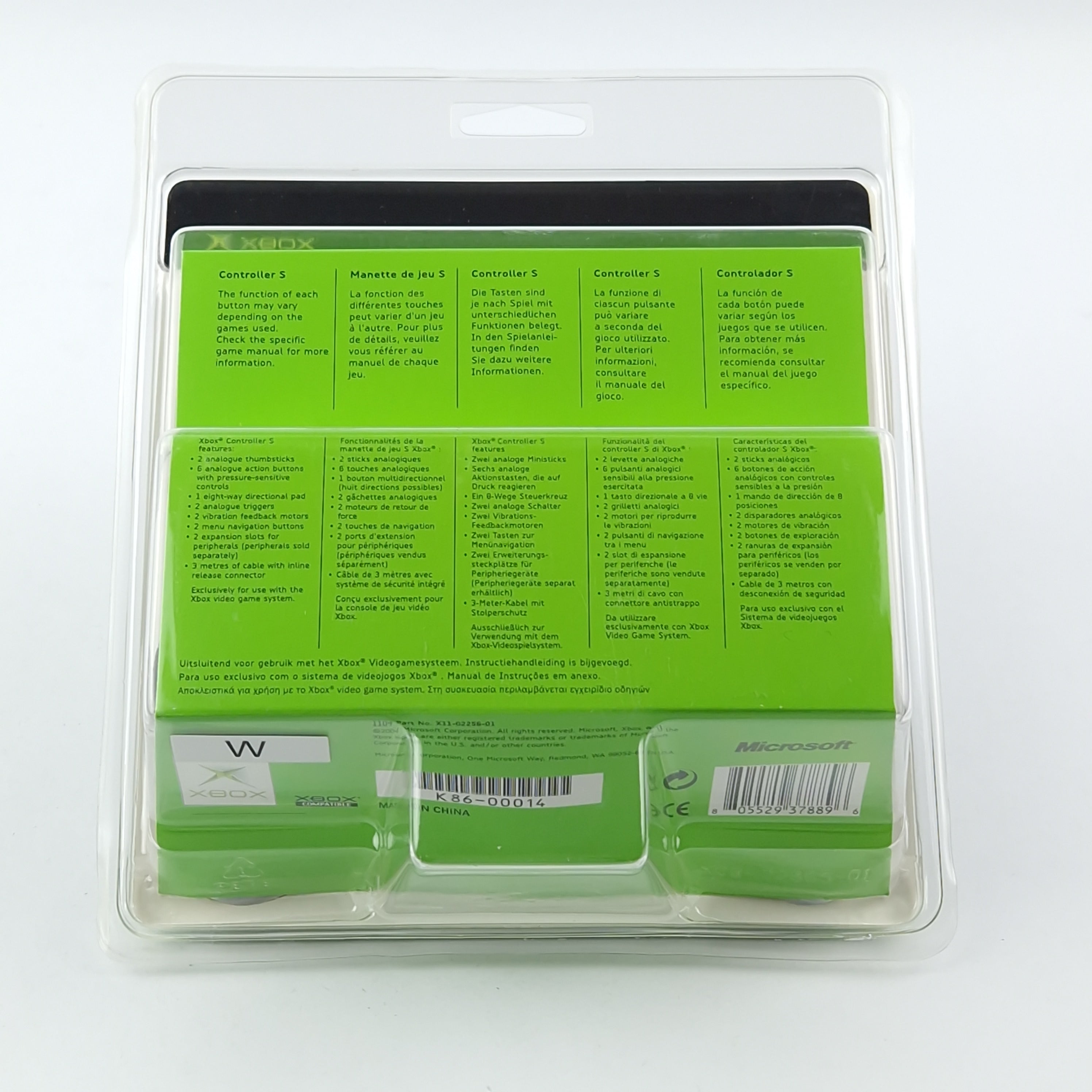 Xbox Classic Zubehör Controller S Neu OVP ecke beschädigt