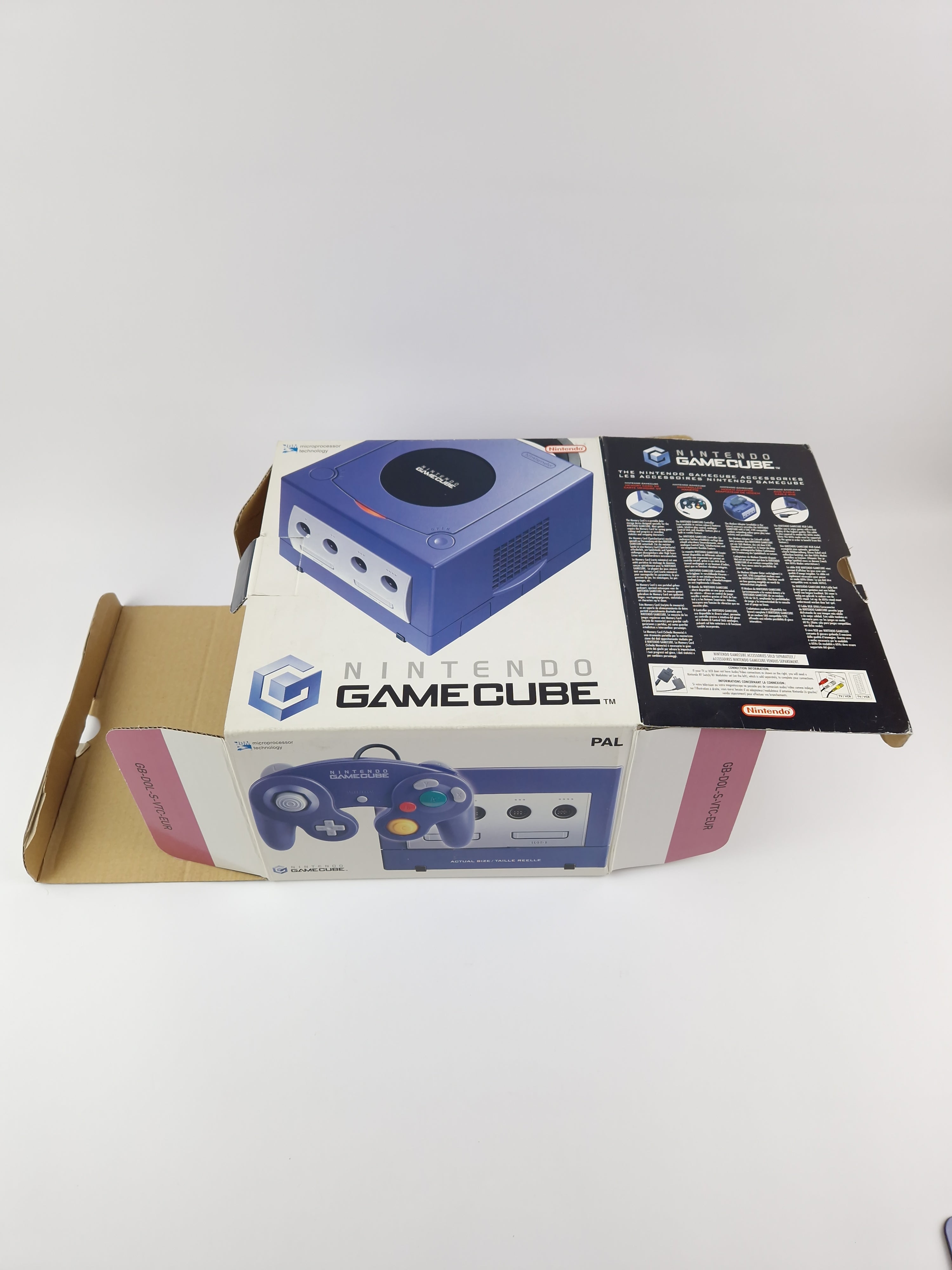 Nintendo Gamecube Konsole : Lila / Purple Console + Memory C. in OVP Boxed PAL
