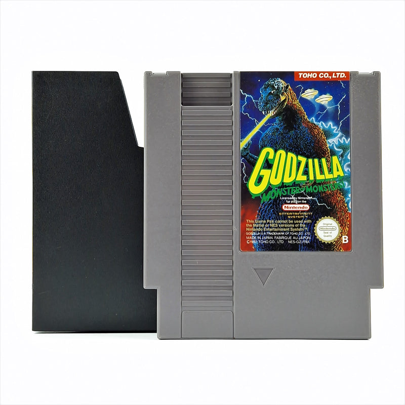 Nintendo NES game: Godzilla Monster of Monsters - PAL-B module + slipcase