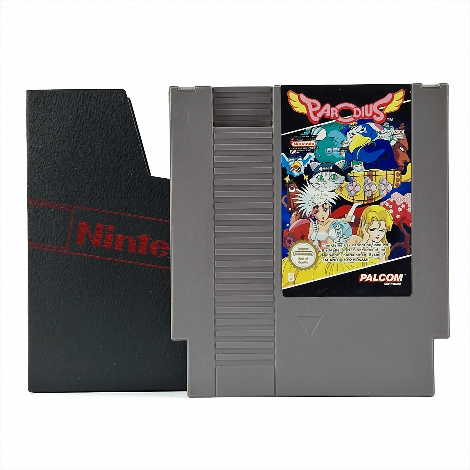 Nintendo NES game: Parodius - PAL-B module cartridge + slipcase PALCOM