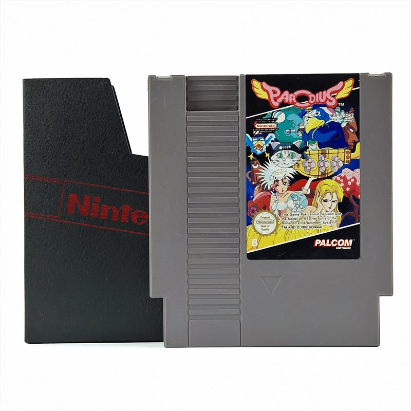 Nintendo NES game: Parodius - PAL-B module cartridge + slipcase PALCOM